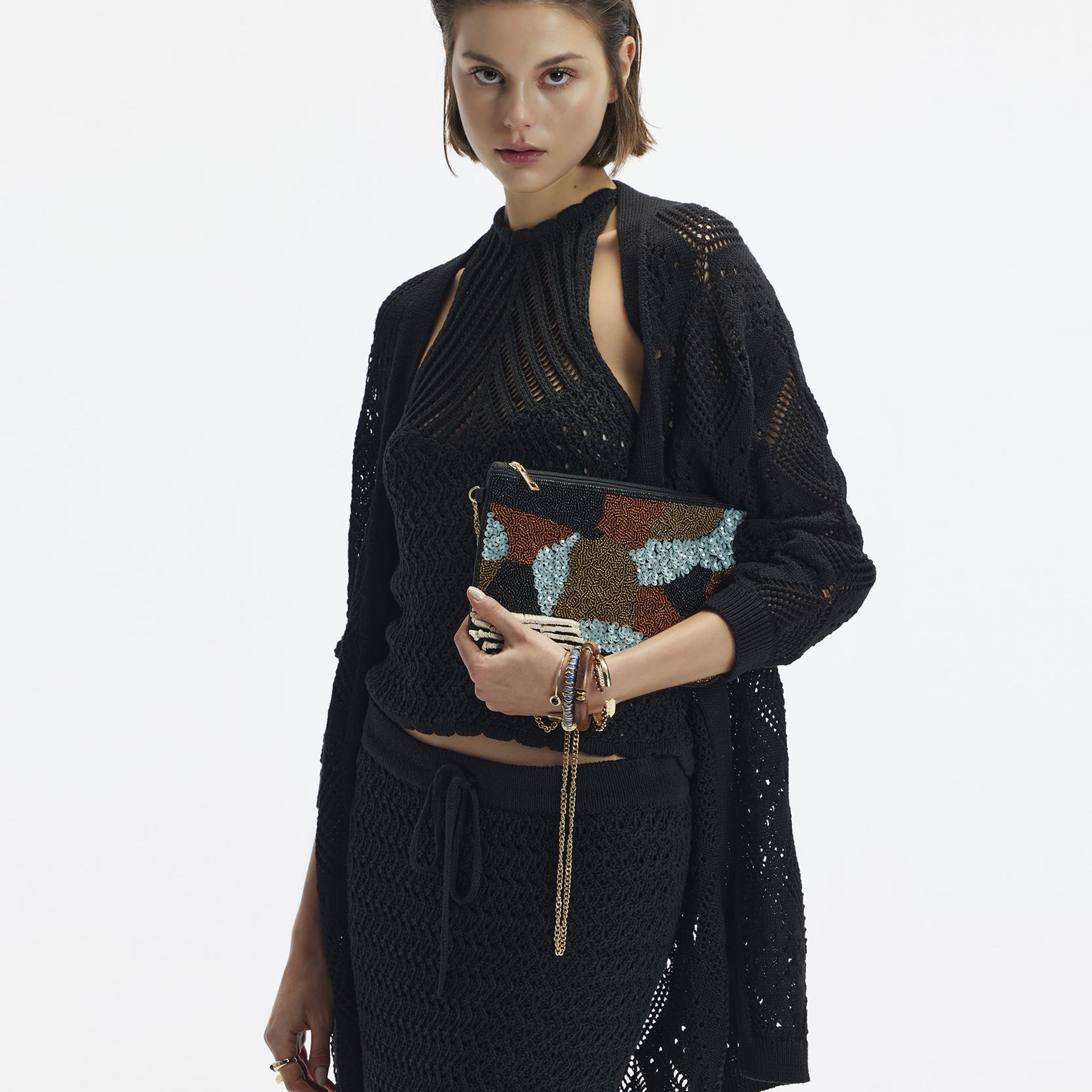 YARGICI Boyundan Bağlanan Triko Üst