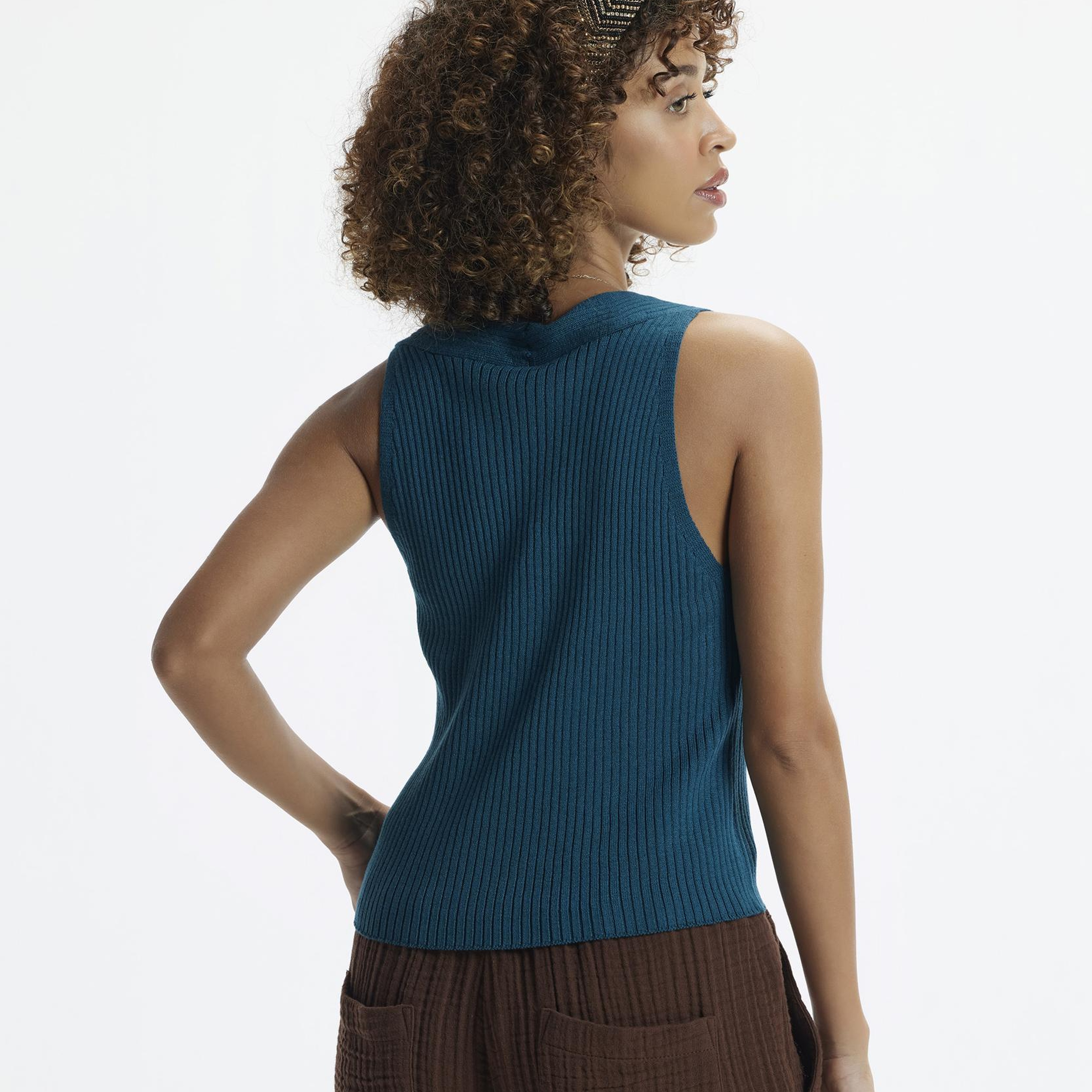 YARGICI Kolsuz V Yakalı Triko