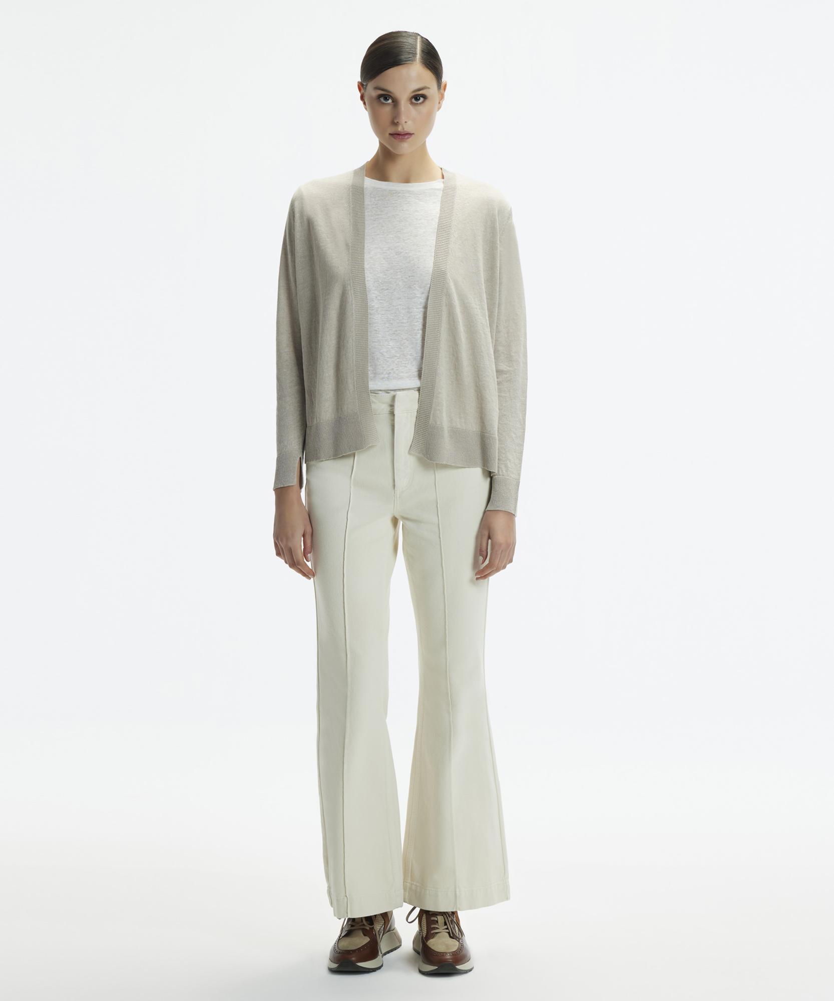 YARGICI V Yaka Önü Açık Hırka