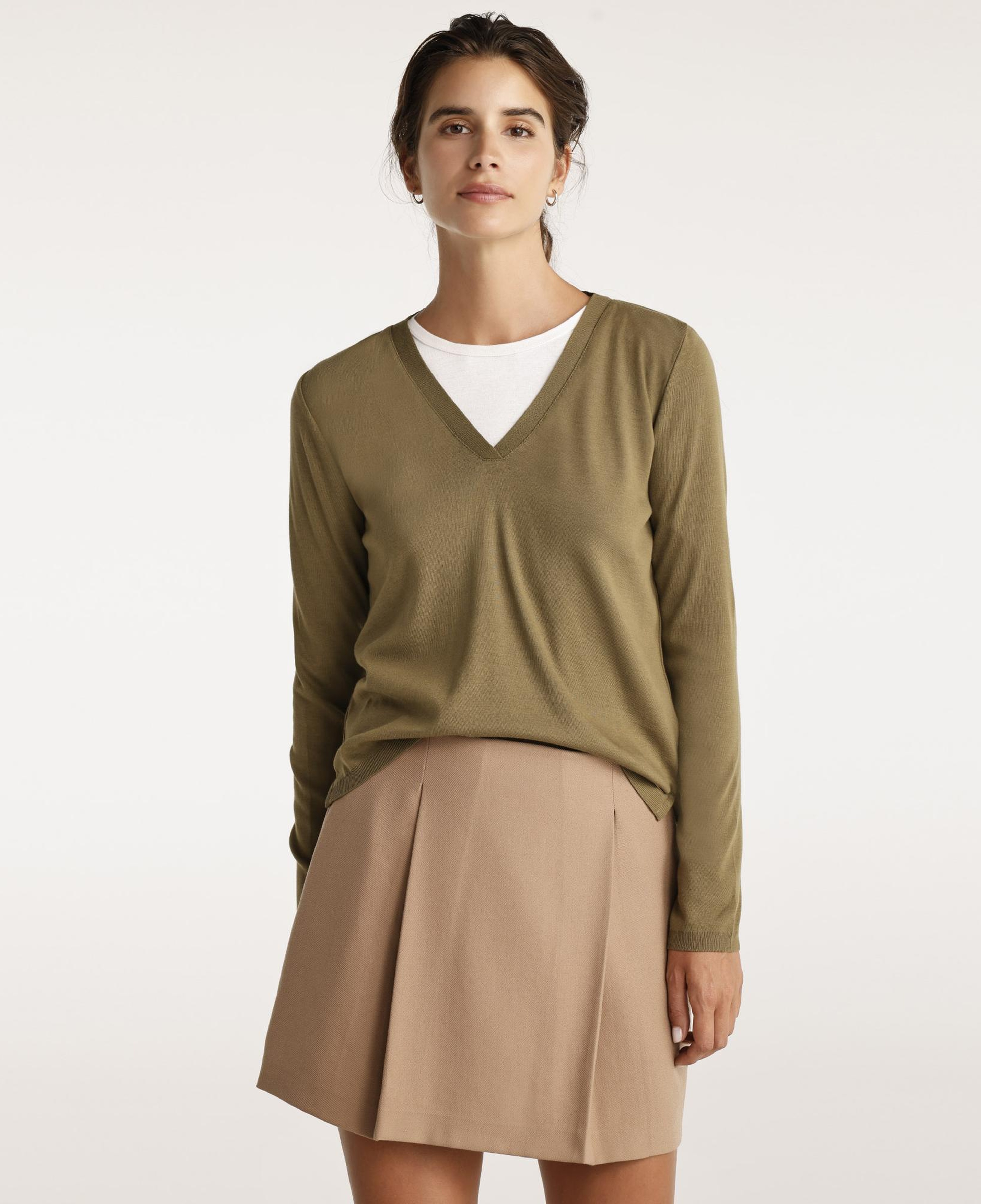 YARGICI V Yaka Uzun Kol Triko