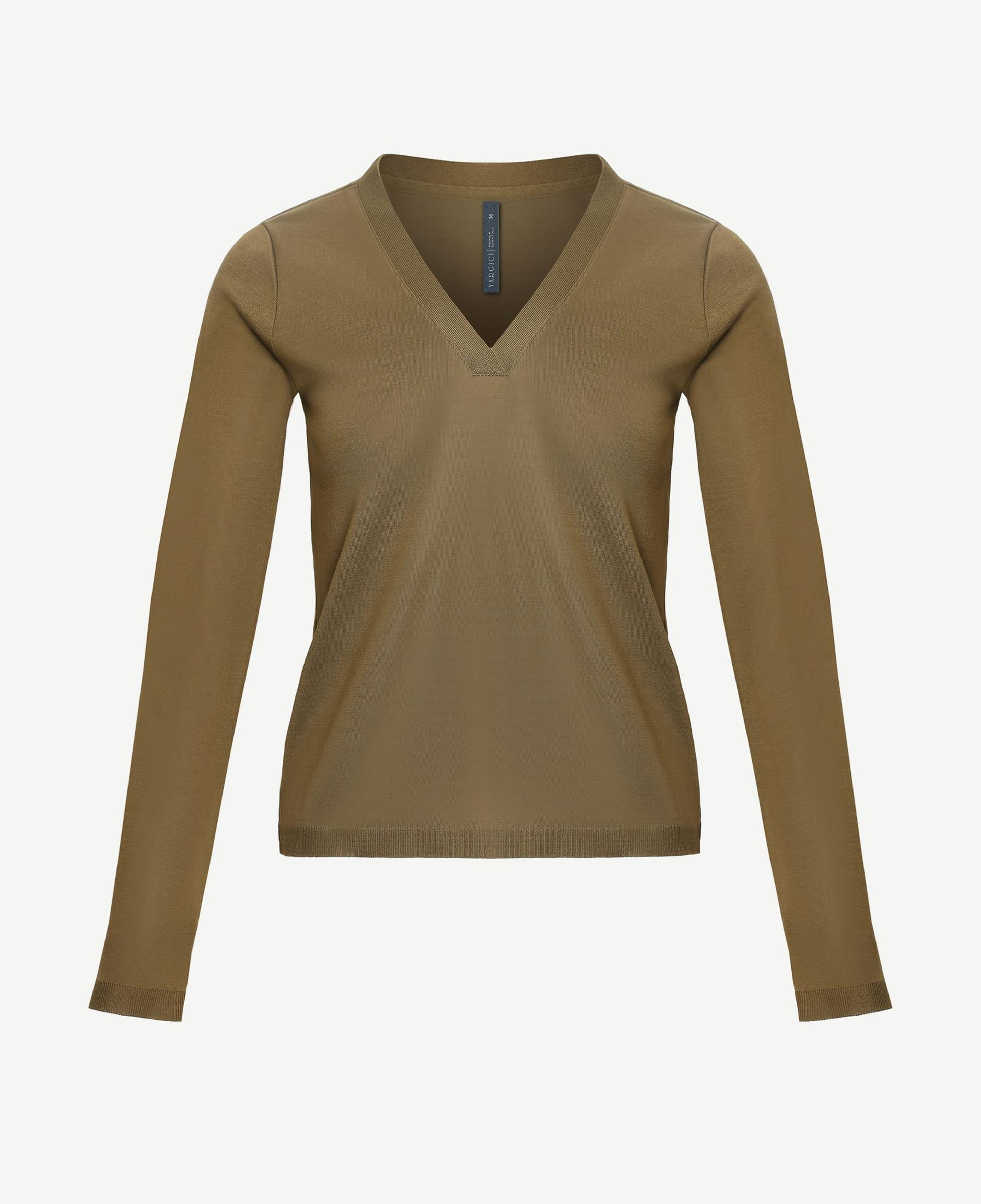 YARGICI V Yaka Uzun Kol Triko