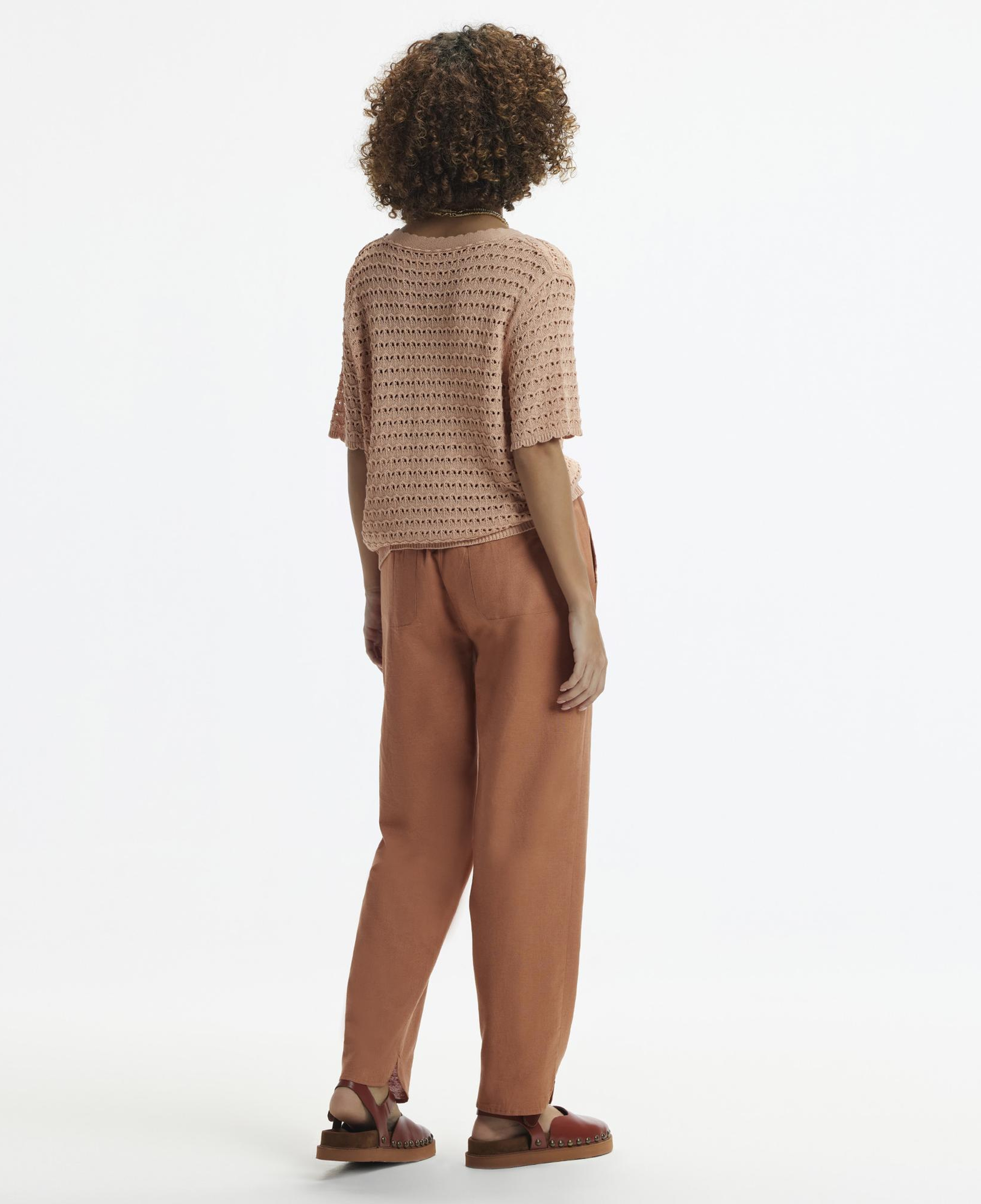 YARGICI Beli Lastikli Nakış Detaylı Pantolon