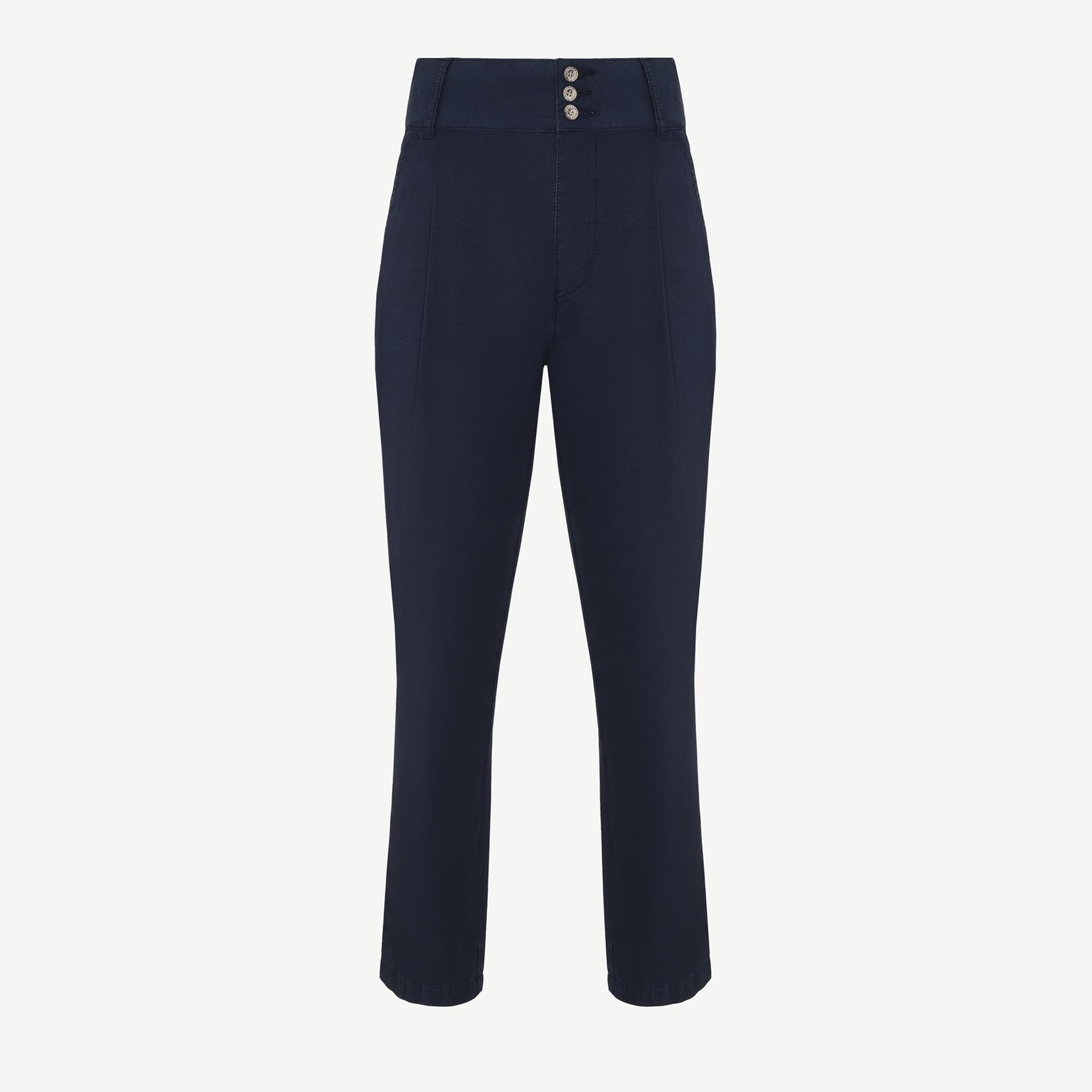 YARGICI Düz Kesim Kalın Kemerli Pensli Pantolon