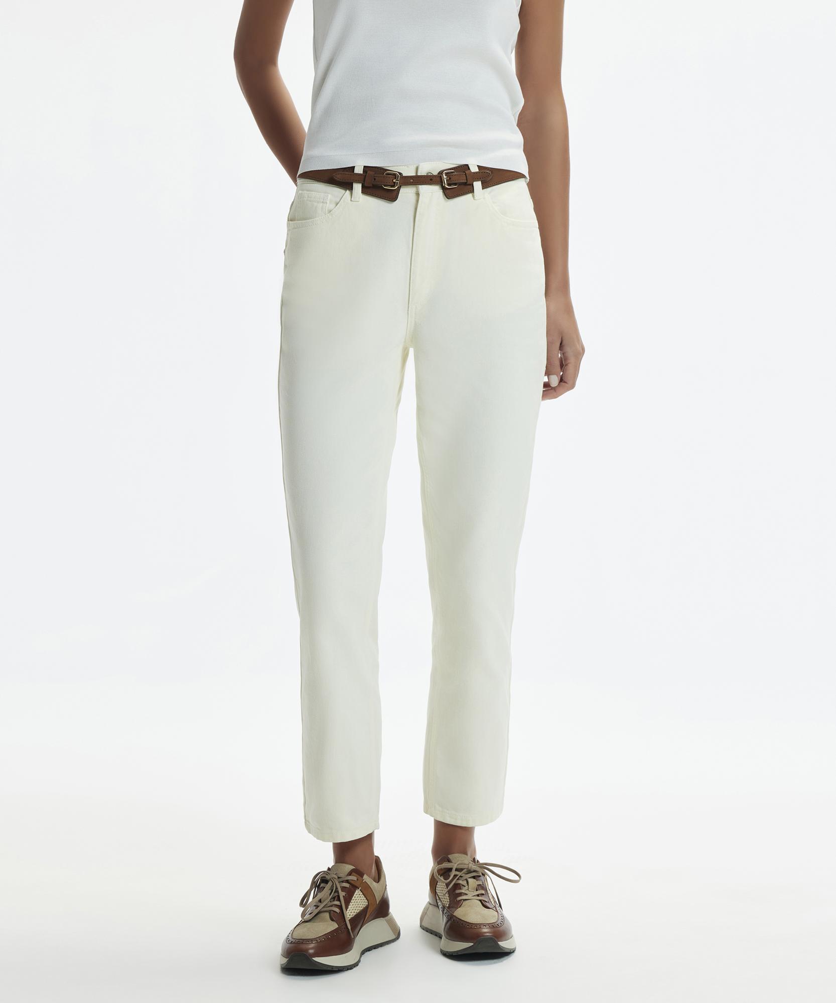 YARGICI Düz Paça Denim Pantolon