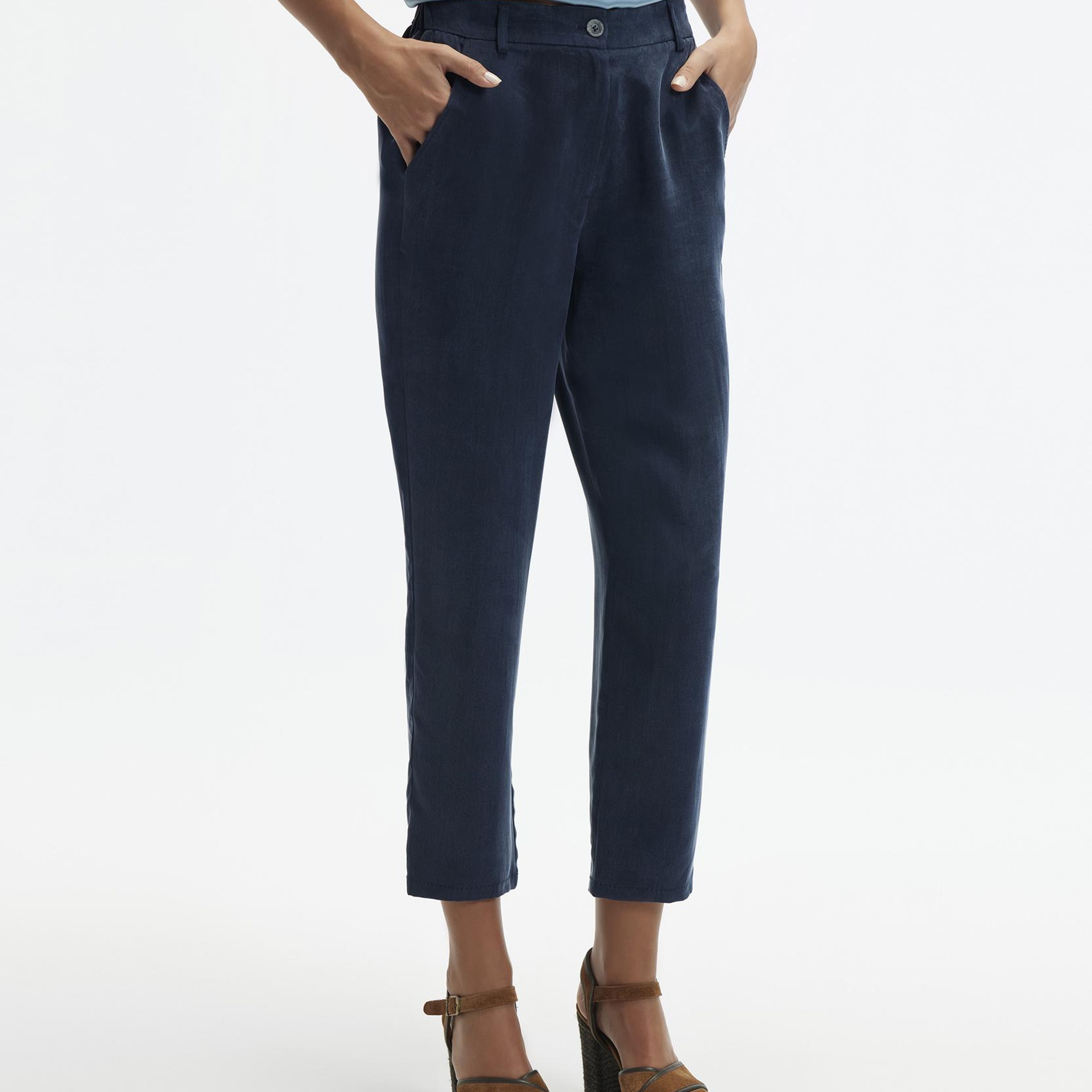 YARGICI Dar Paça Cropped Pantolon