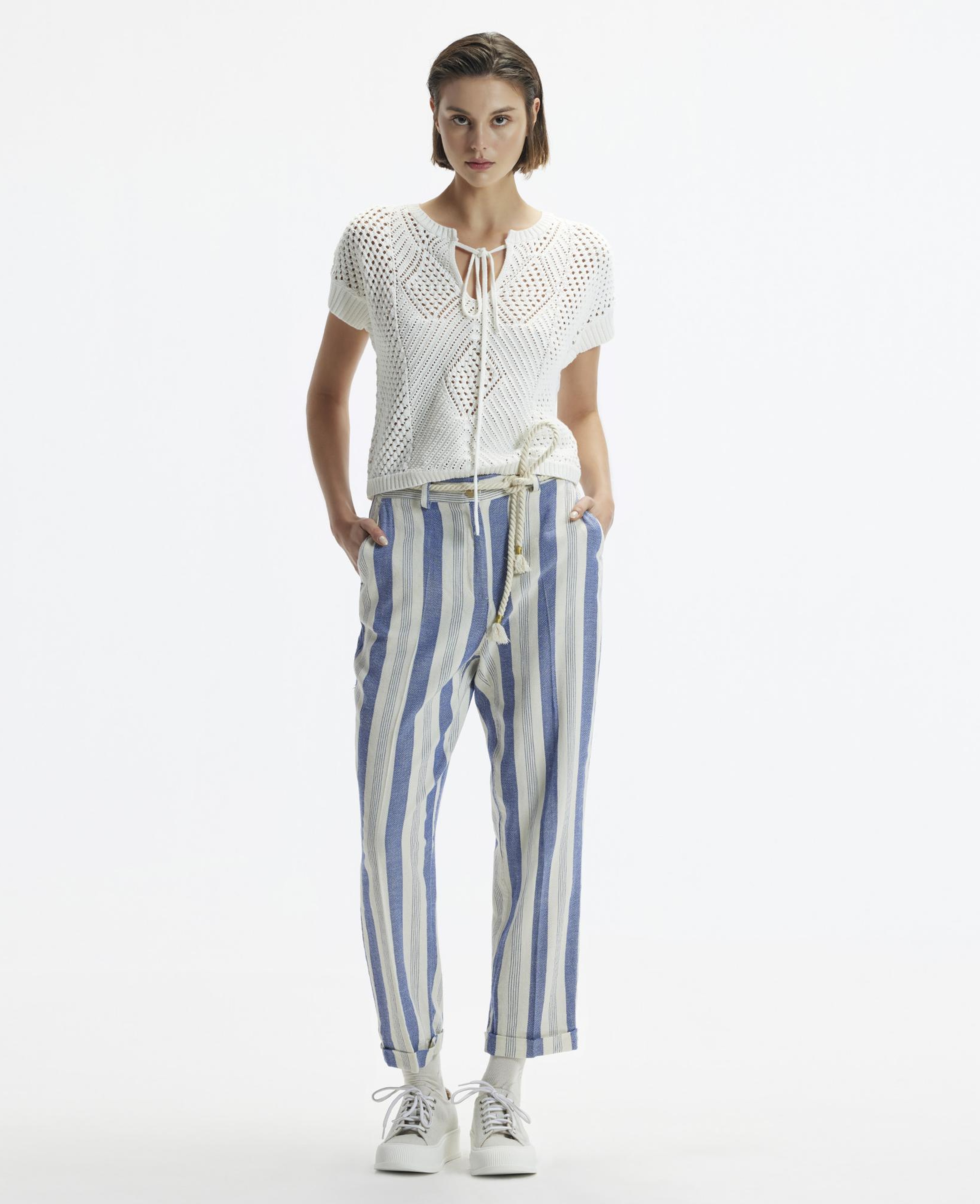 YARGICI Düz Kesim Duble Paça Kemerli Pantolon