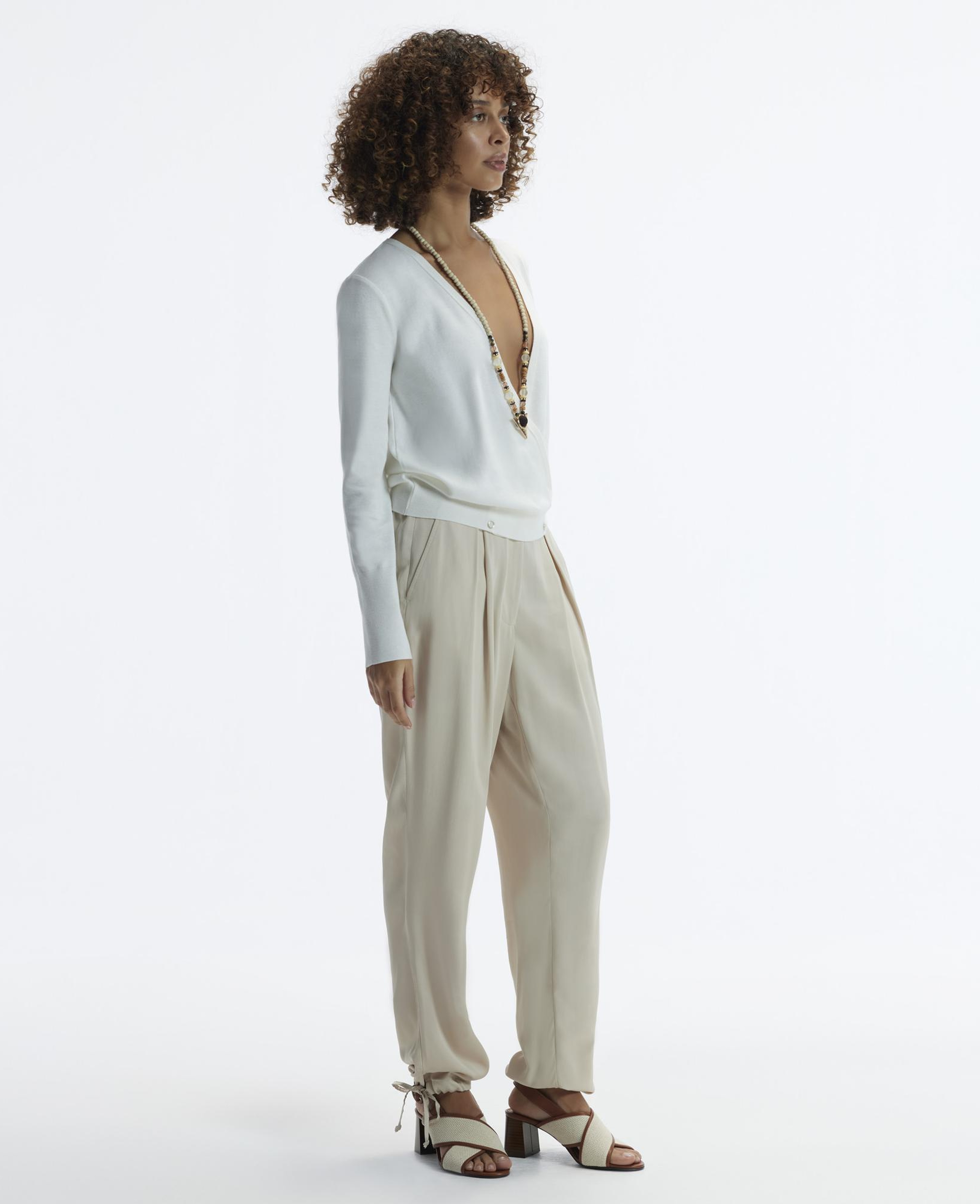 YARGICI Düz Kesim Paçası Bağlı  Pantolon