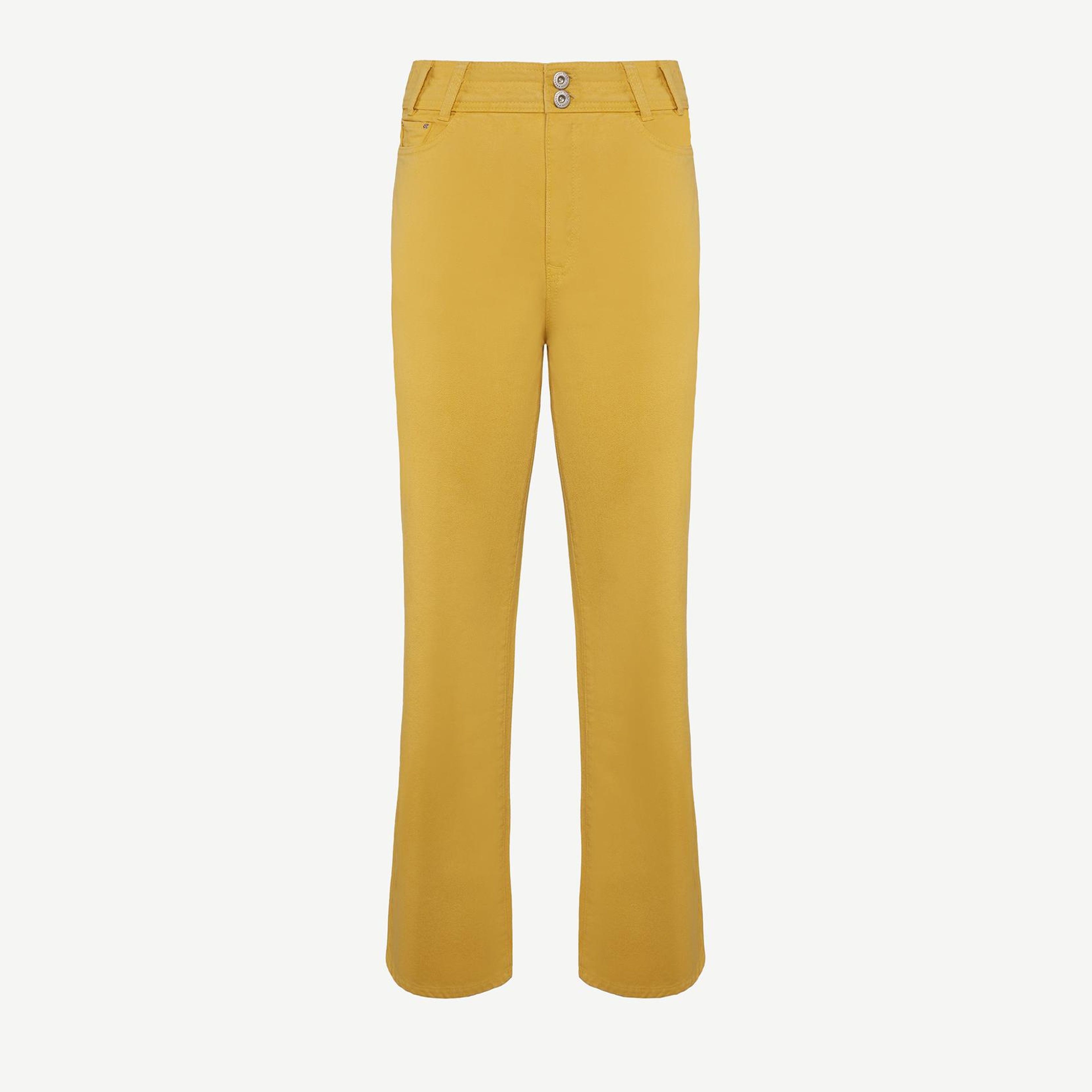 YARGICI Kemer Detaylı Cropeed Fit Non-Denim Pantolon