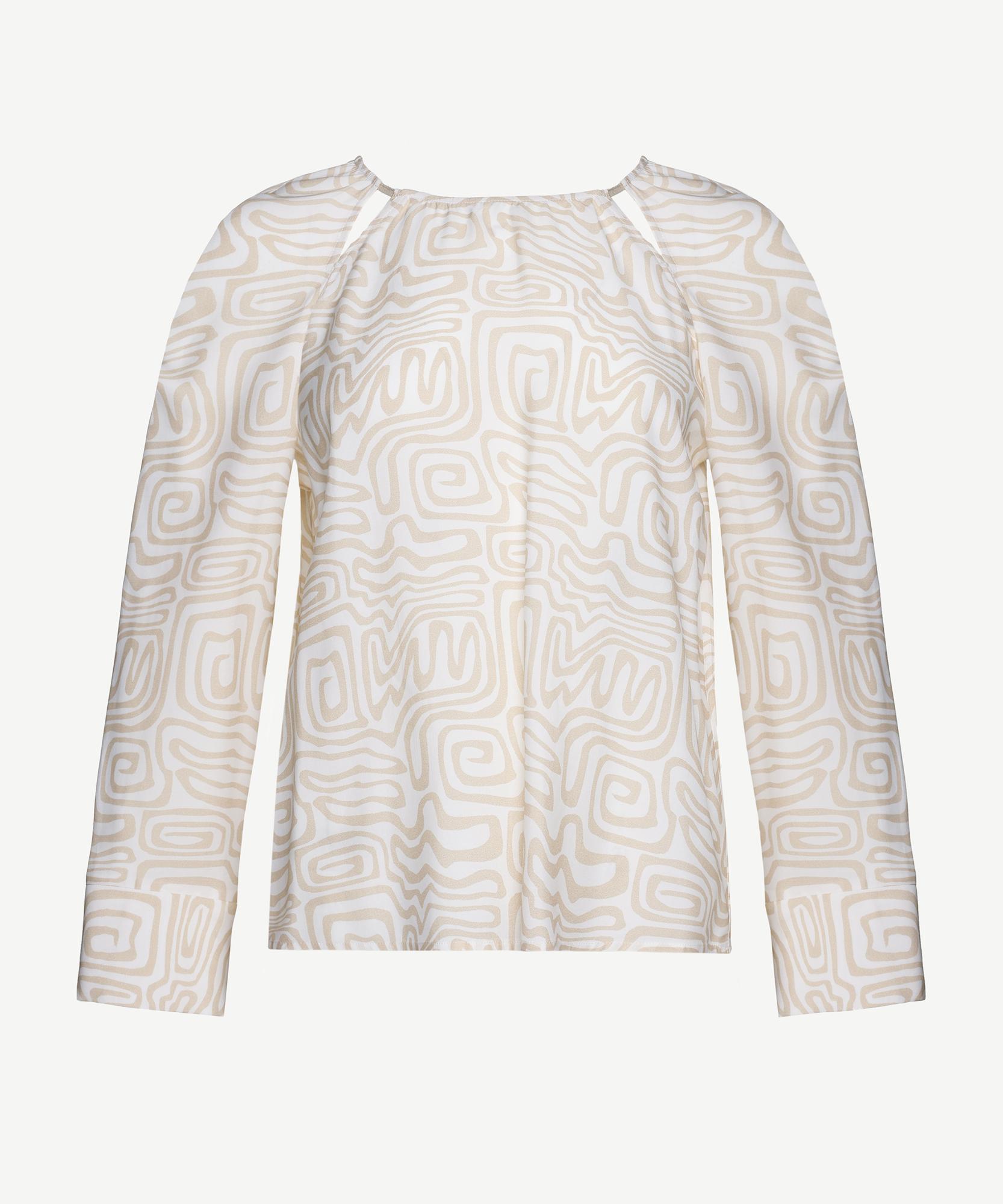 YARGICI Uzun Kollu Bisiklet Yaka Grogren Detaylı Bluz