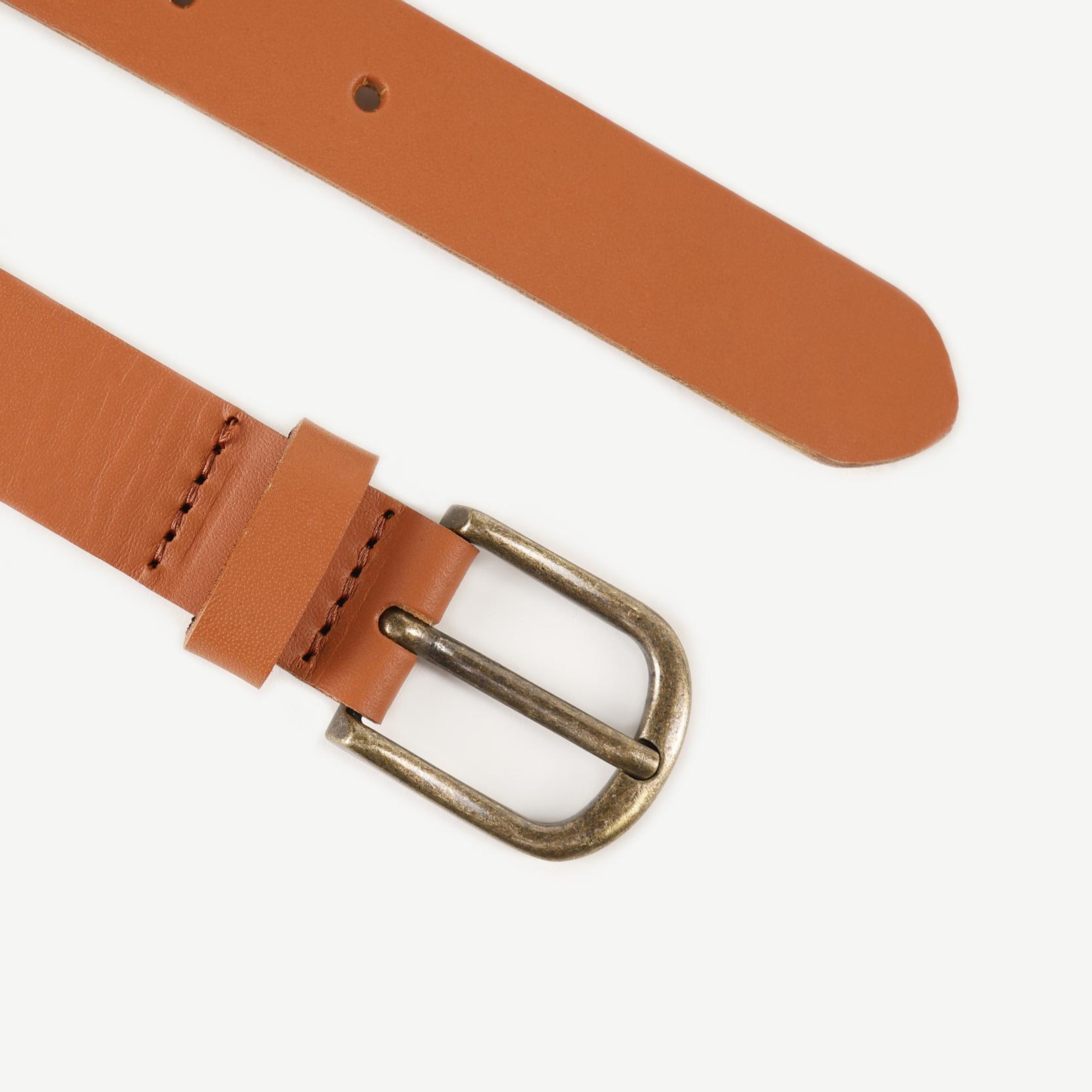 YARGICI Çift Örgülü Deri Kemer