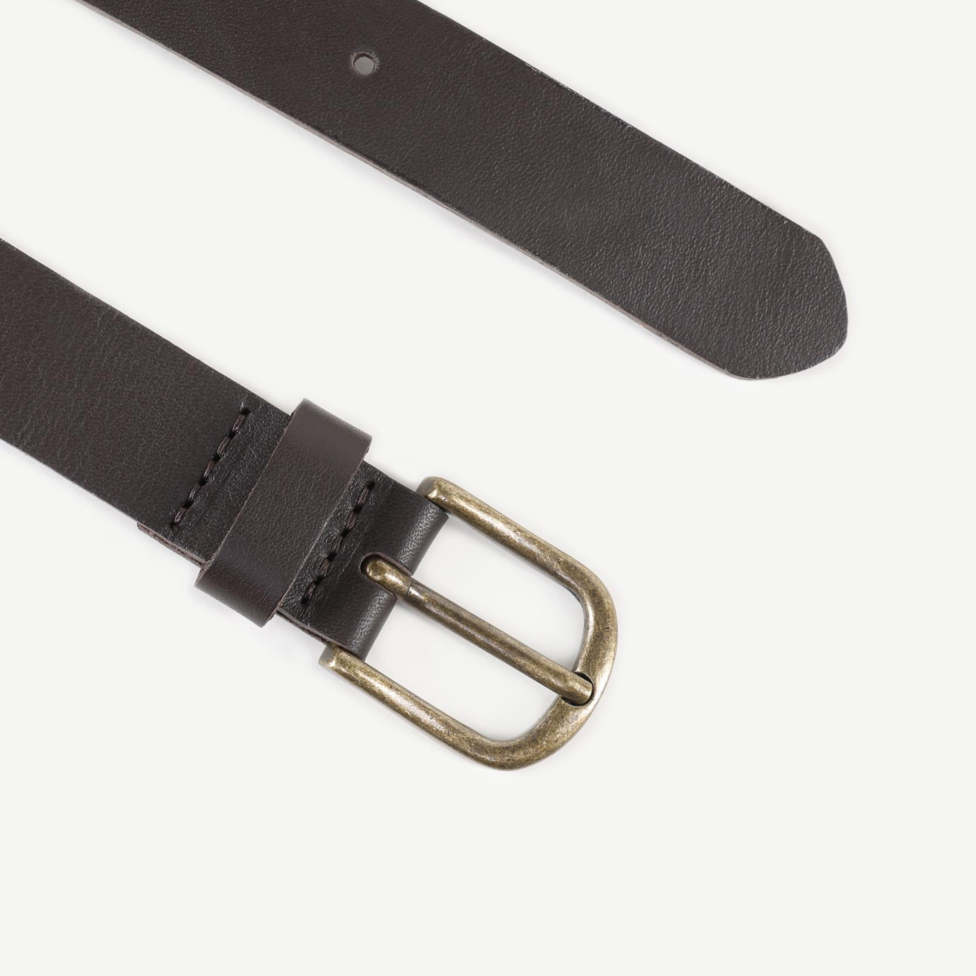 YARGICI Çift Örgülü Deri Kemer