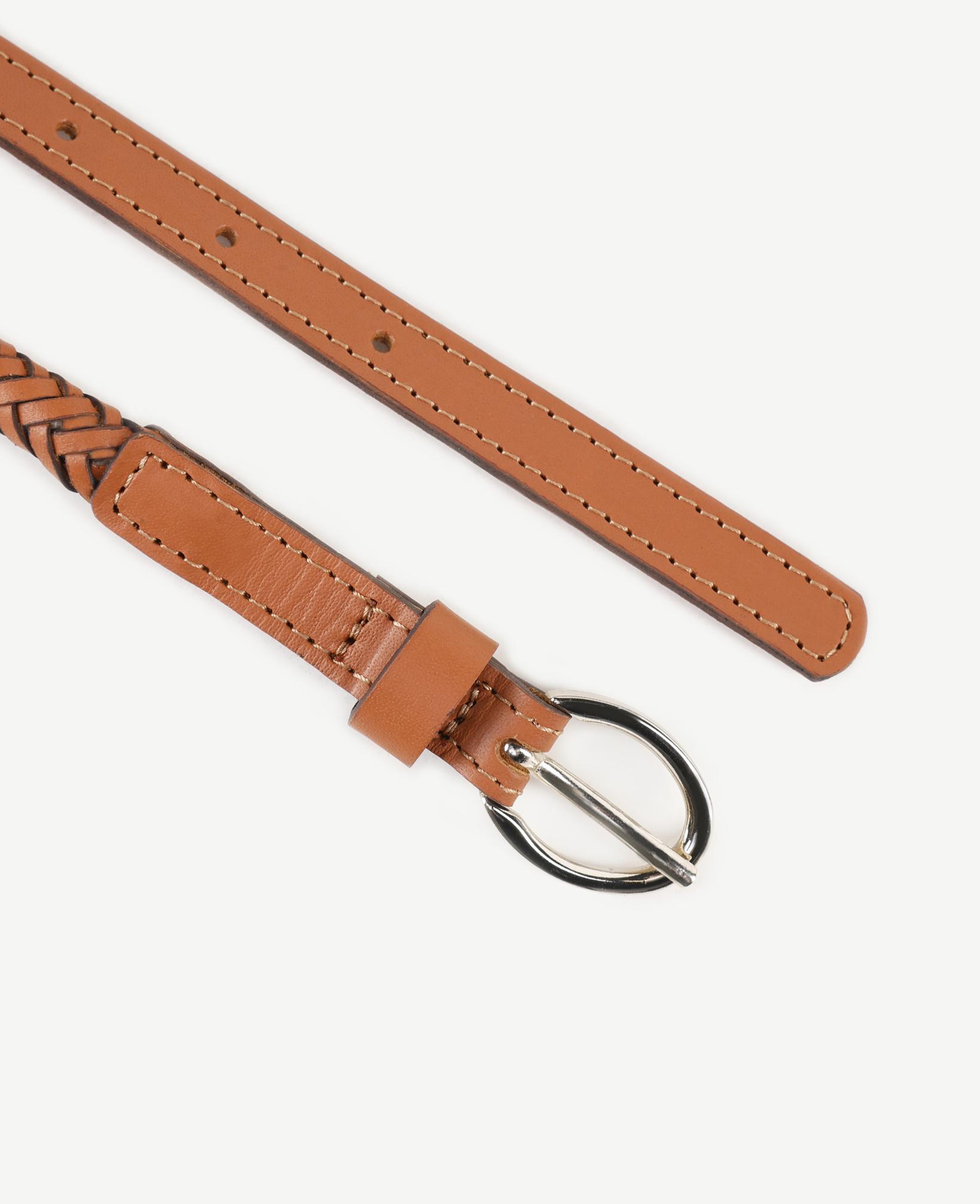 YARGICI İnce Örgülü Deri Kemer