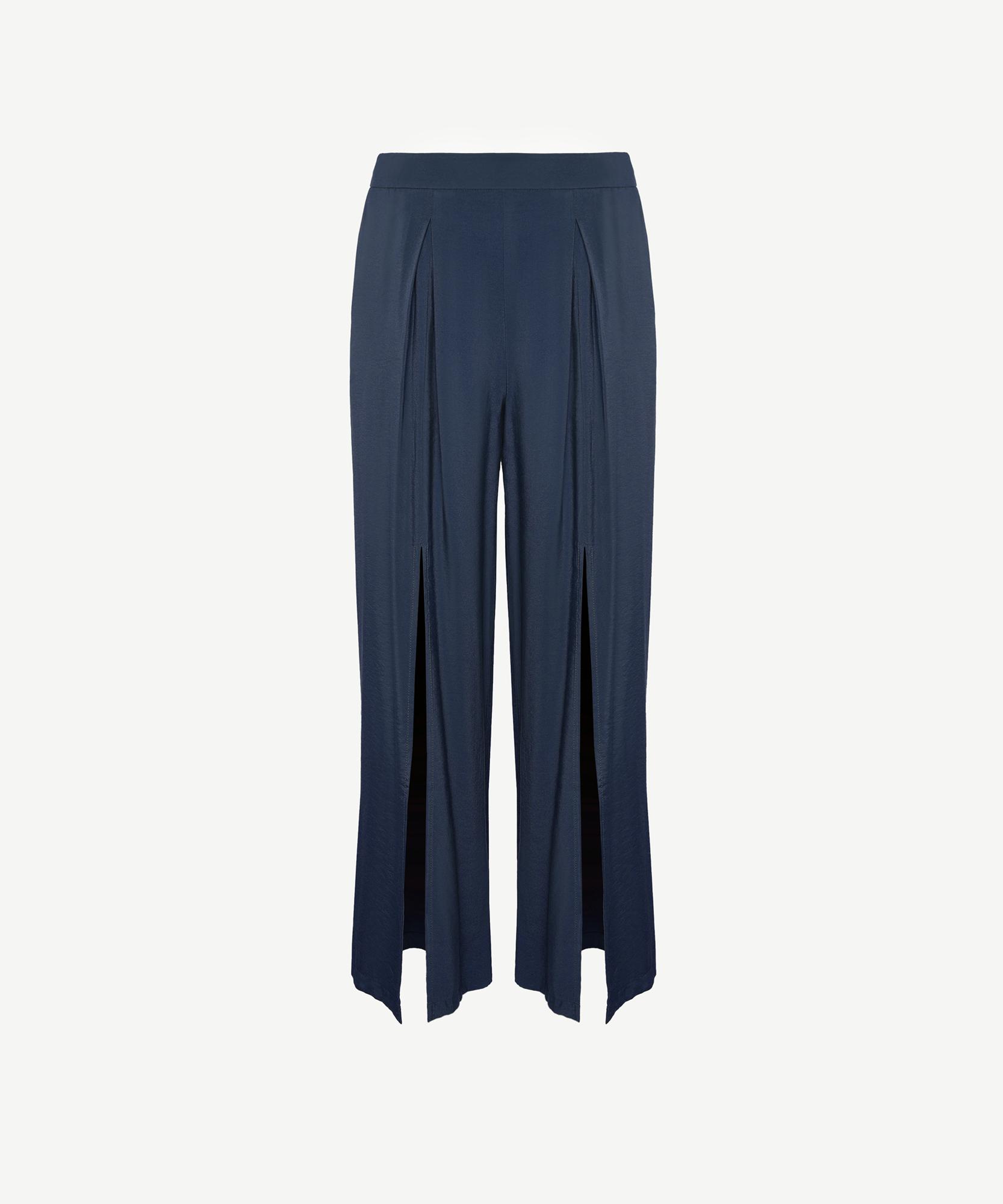 YARGICI Önü Yırtmaçlı Bol Kesim Pantolon