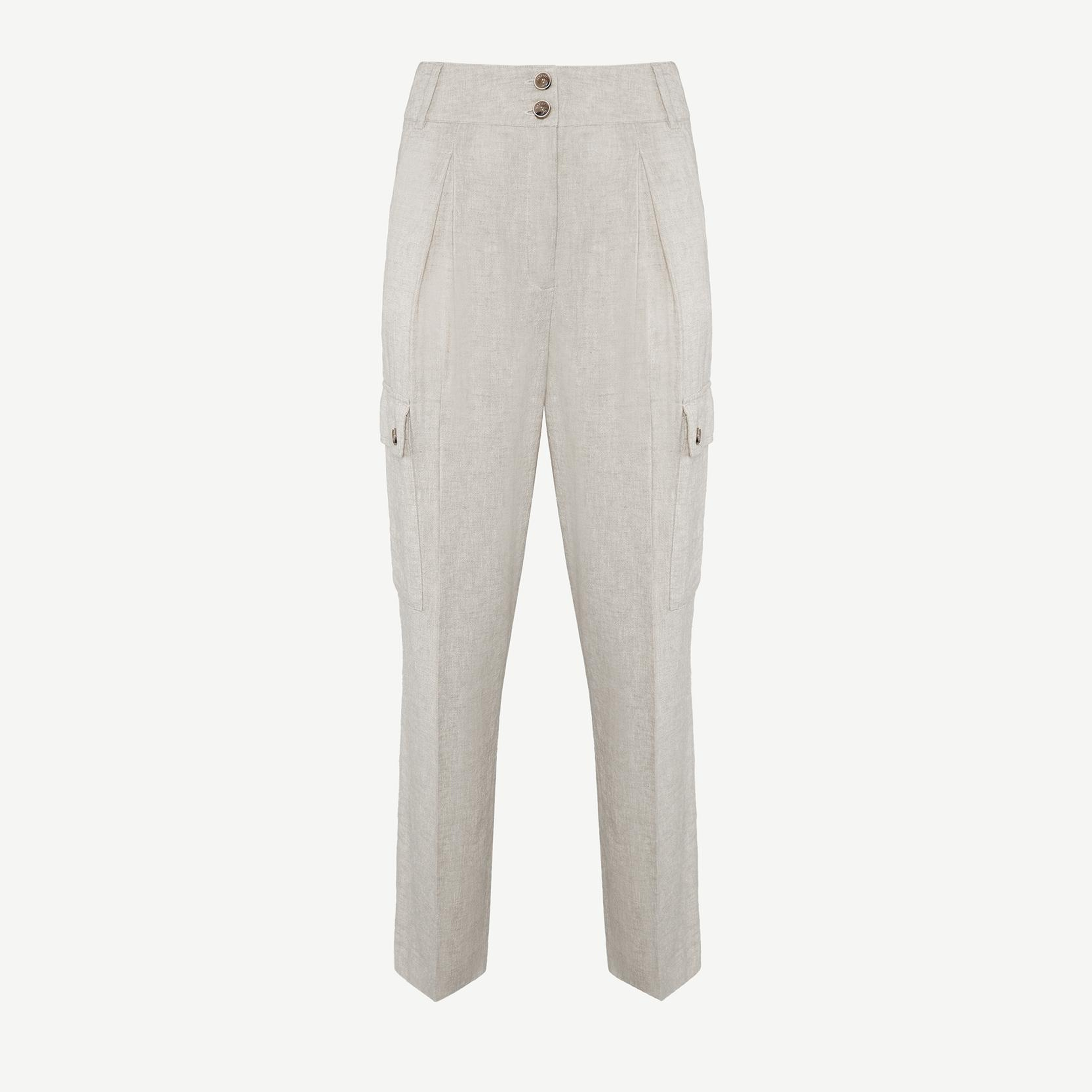 YARGICI Düz Kesim Kırma Detaylı Kargo Pantolon