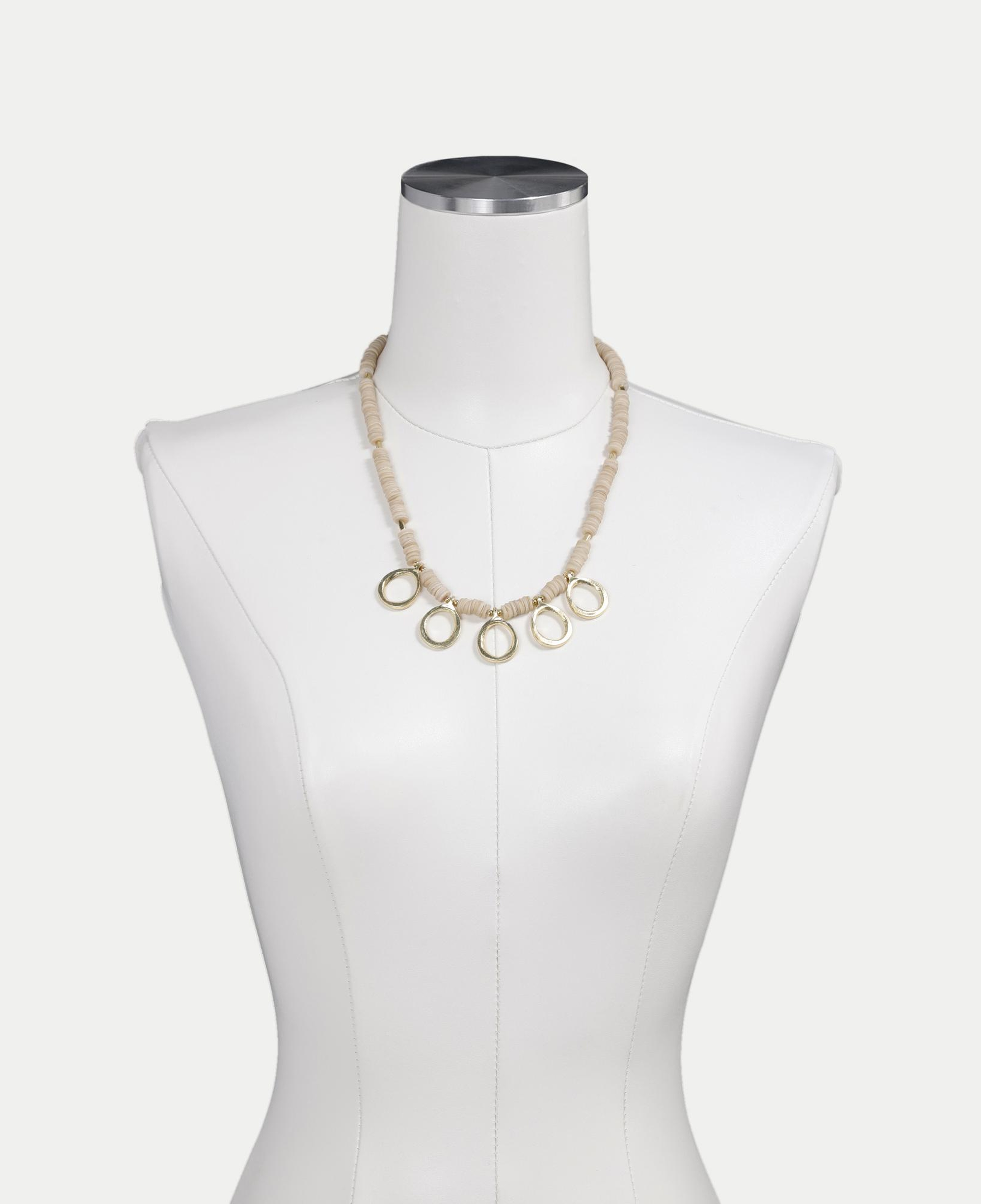 YARGICI Halka Detaylı Kabuk Kolye