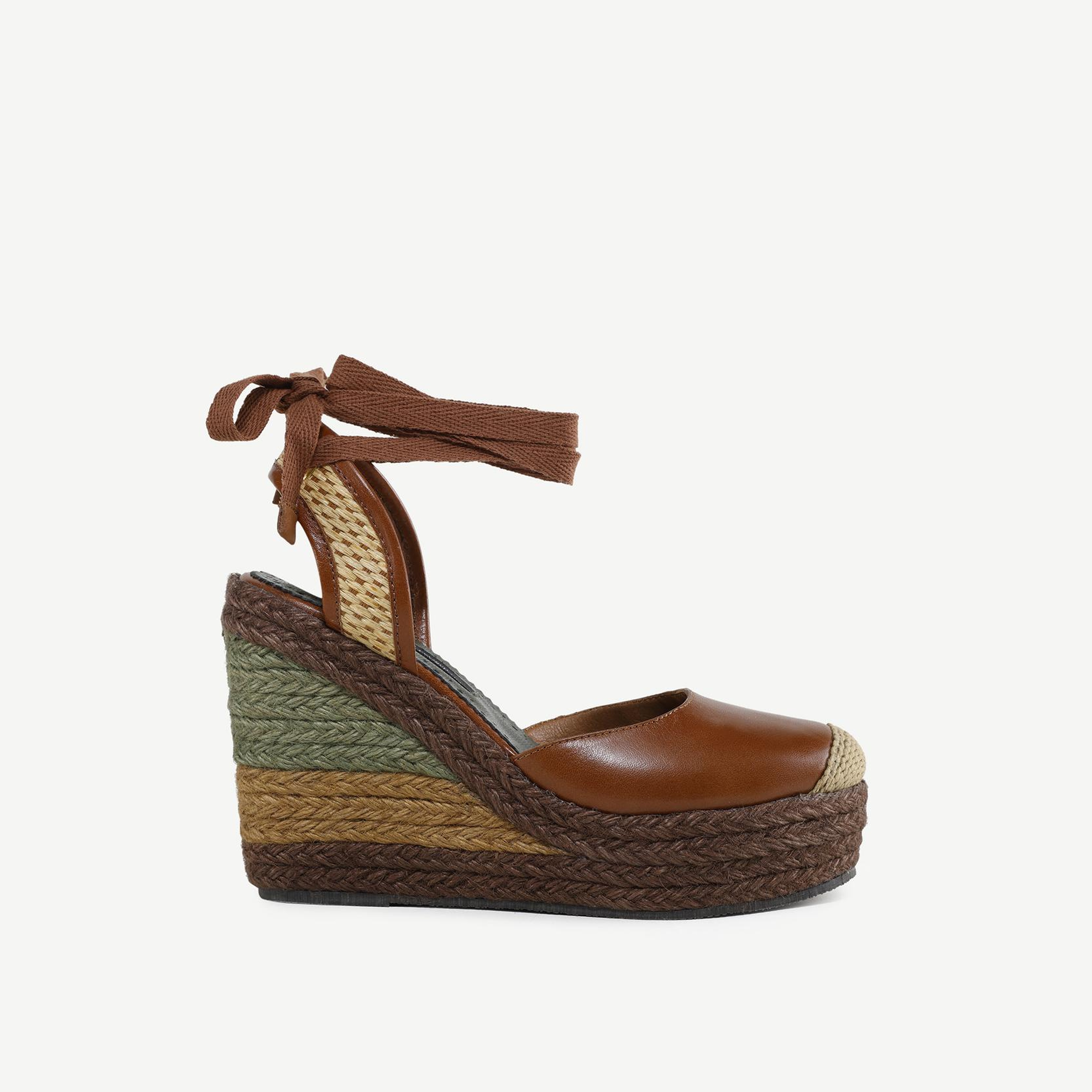 YARGICI Özel Jüt Boyama Deri Espadril