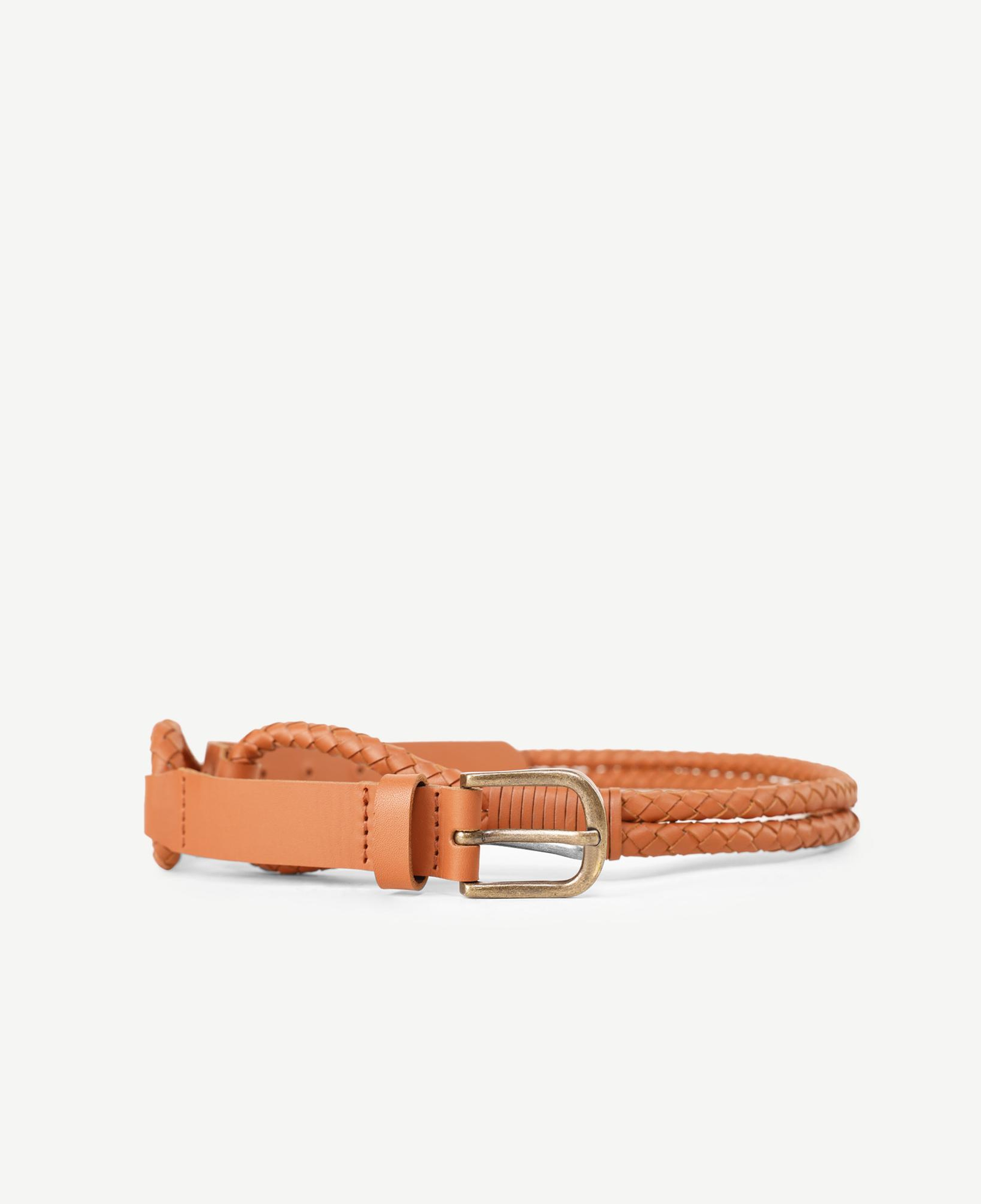 YARGICI Çift Örgülü Deri Kemer