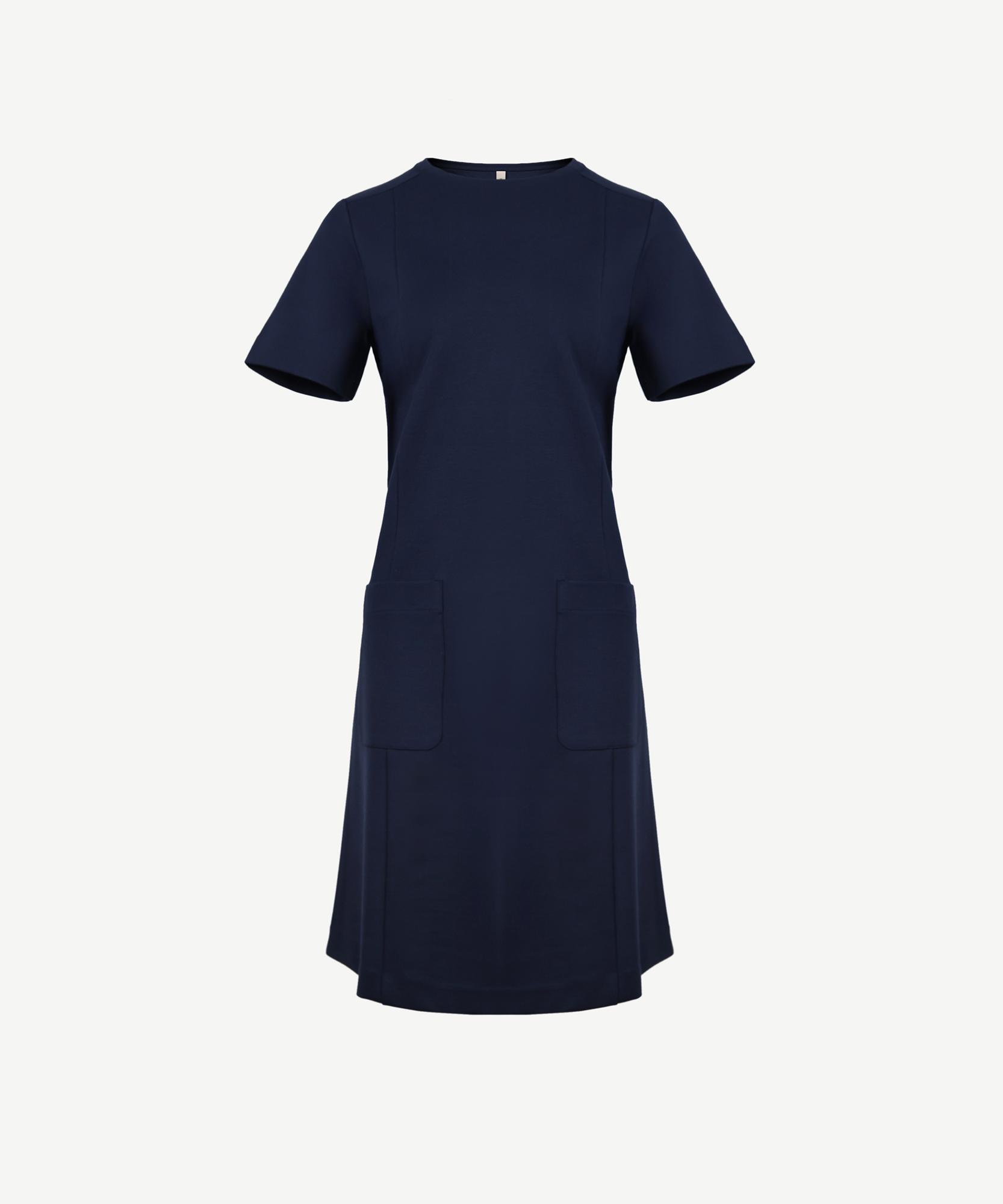 YARGICI Cepli Kısa Kollu Bisiklet Yaka Kısa Elbise