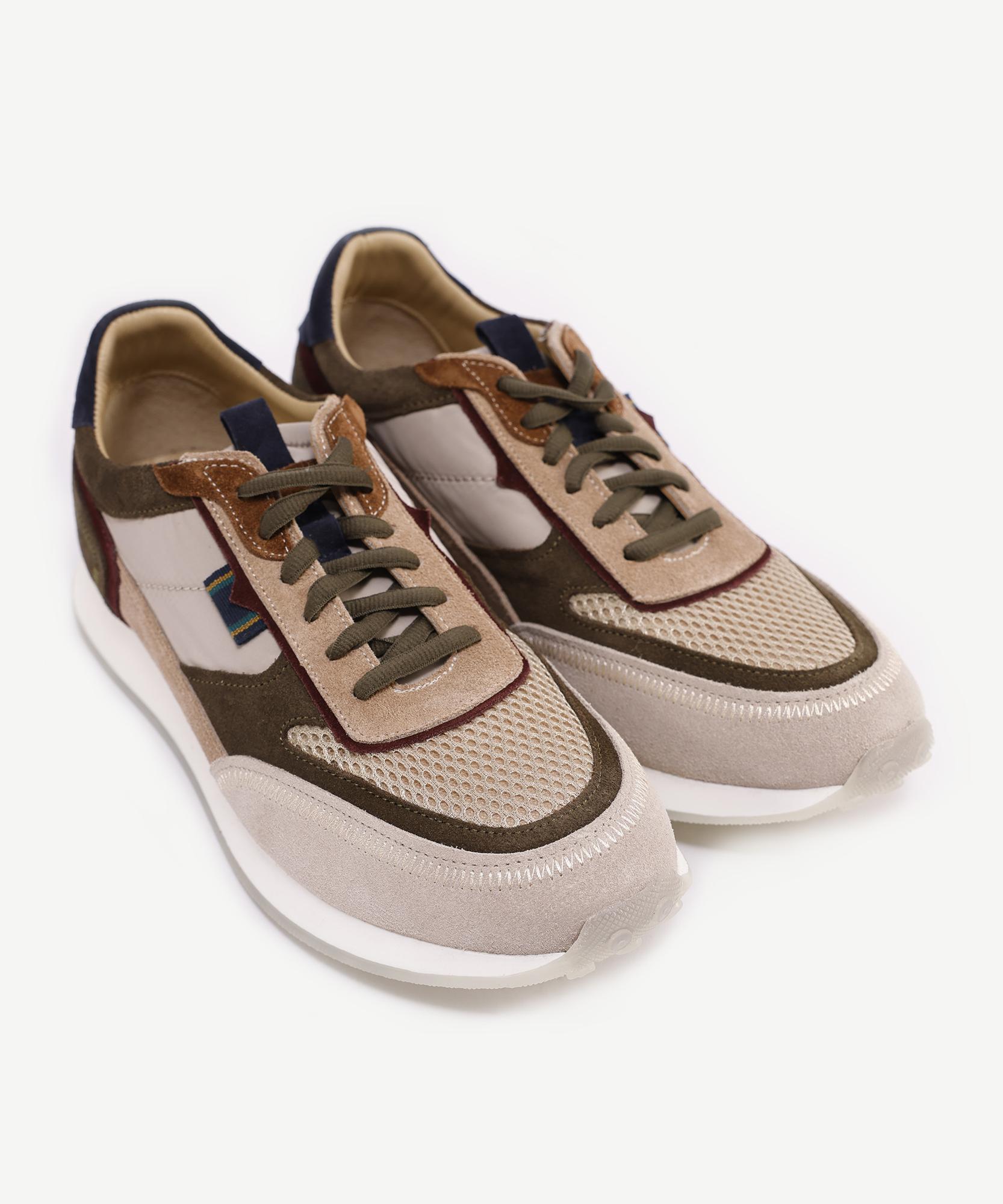 YARGICI File Detaylı Deri Sneaker