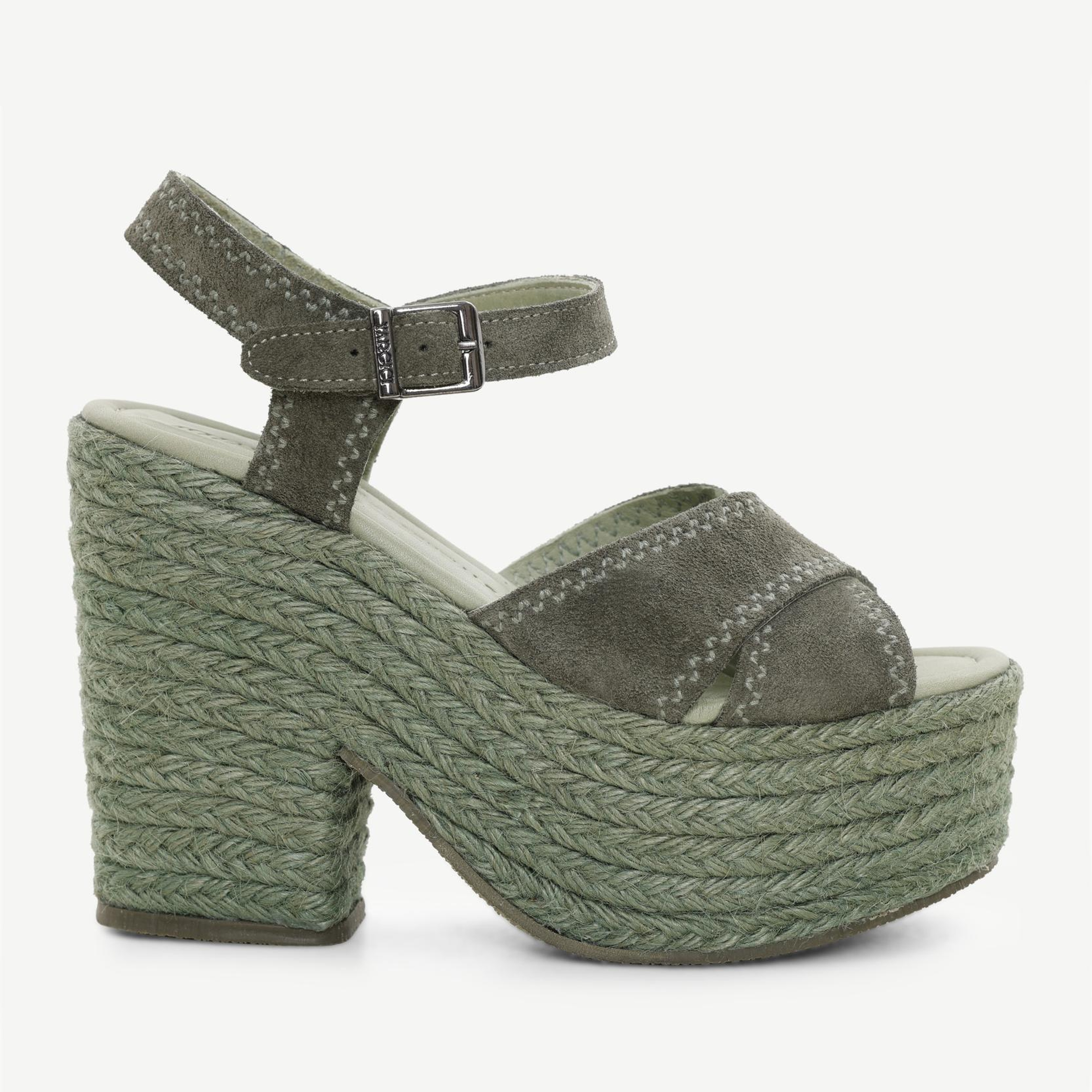 YARGICI Deri Platform Espadril
