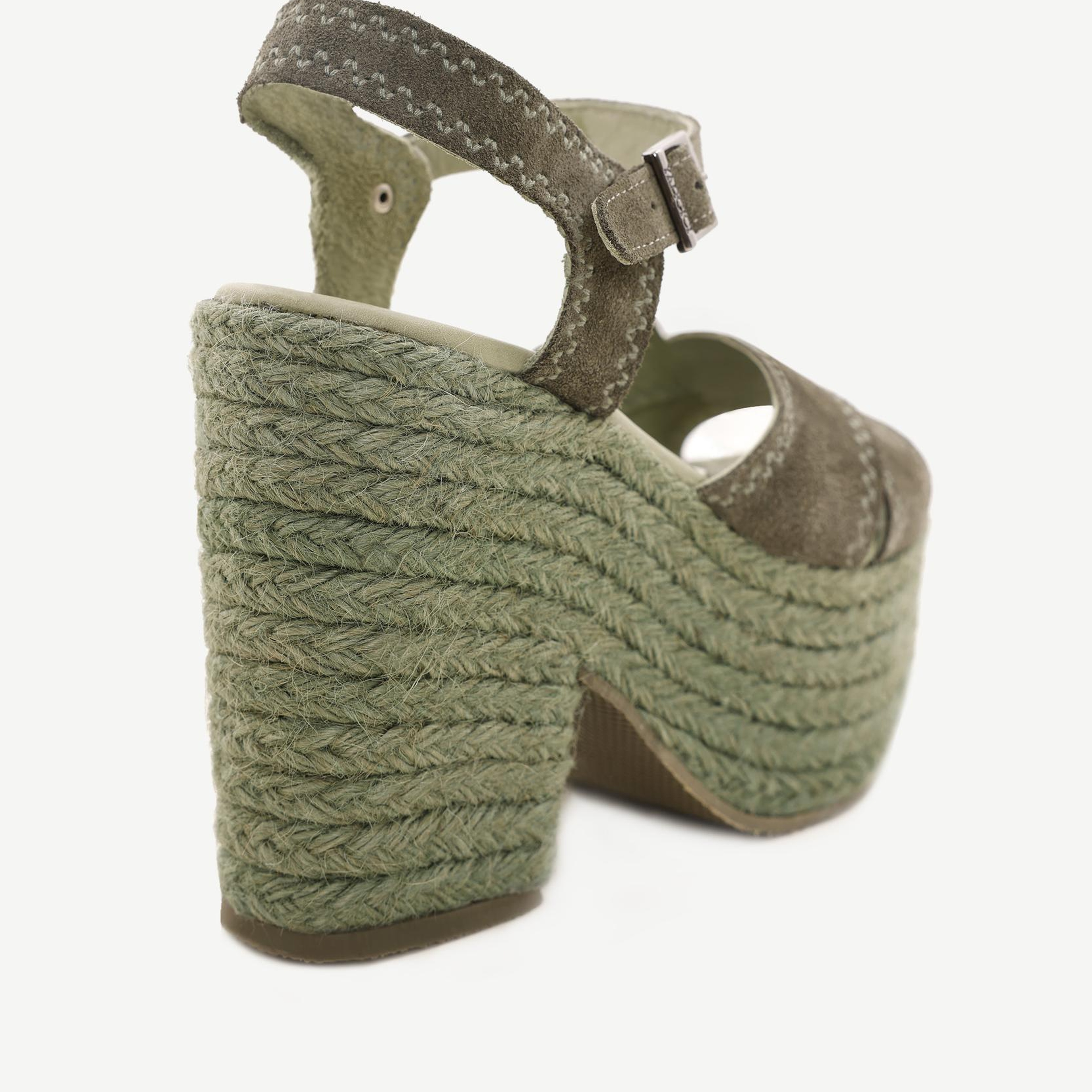 YARGICI Deri Platform Espadril