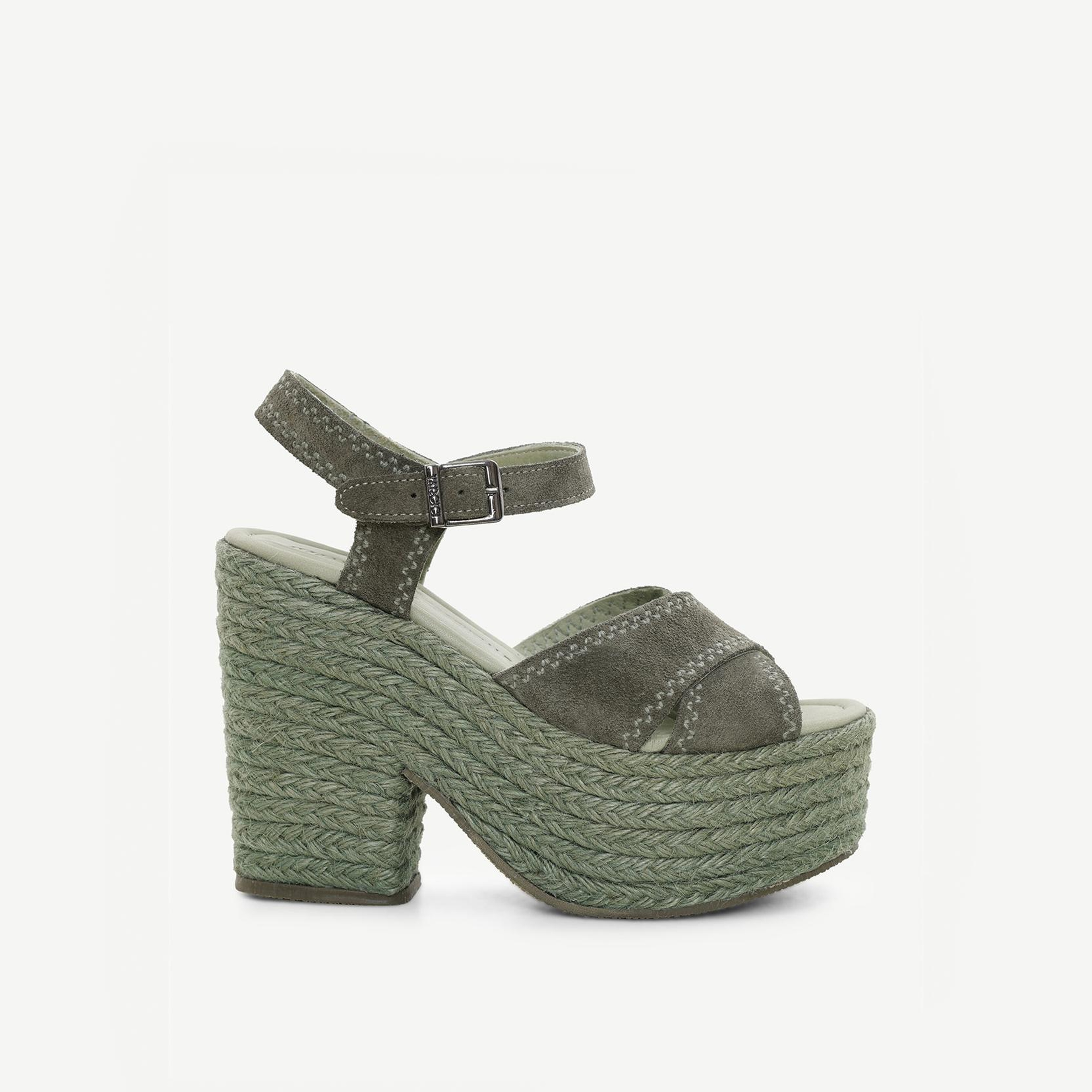 YARGICI Deri Platform Espadril
