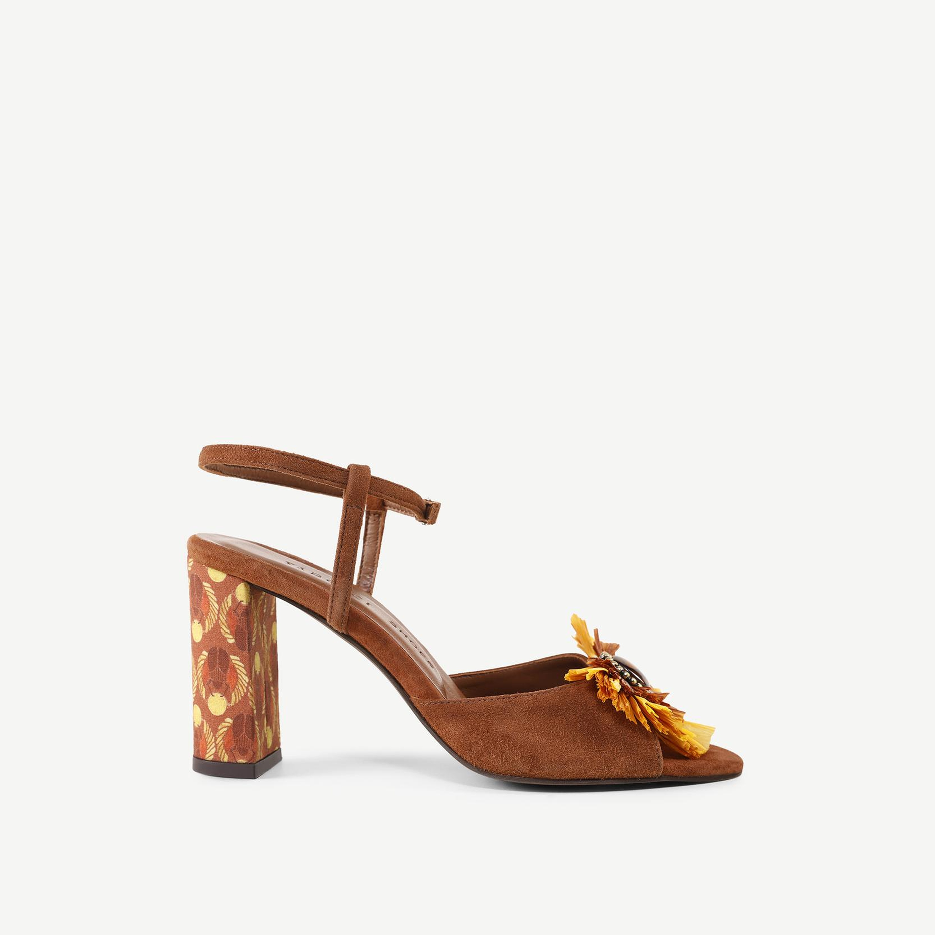 YARGICI Rafya Aksesuar Detaylı Topuklu Sandalet