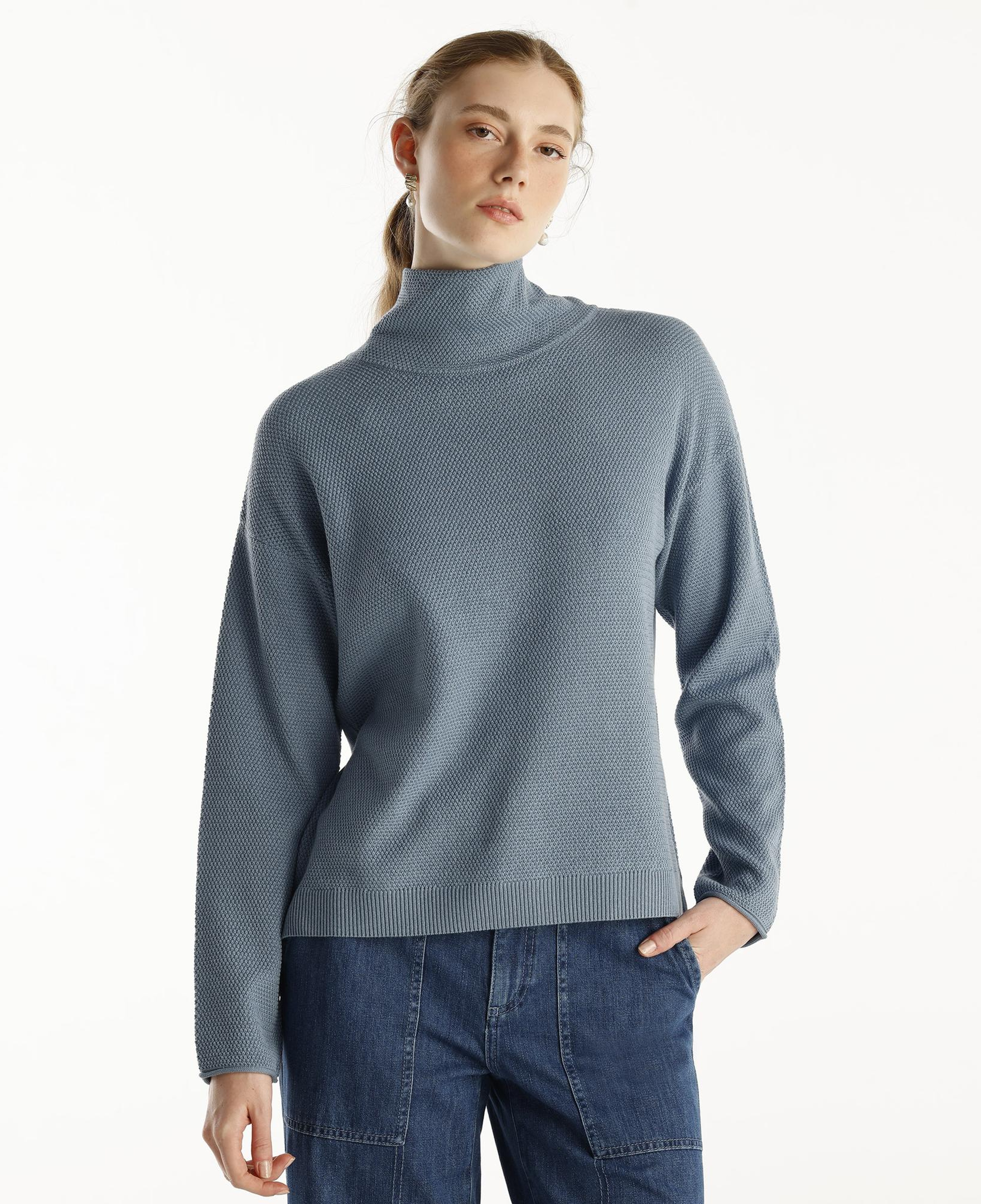 YARGICI Geniş Dik Yakalı Kazak