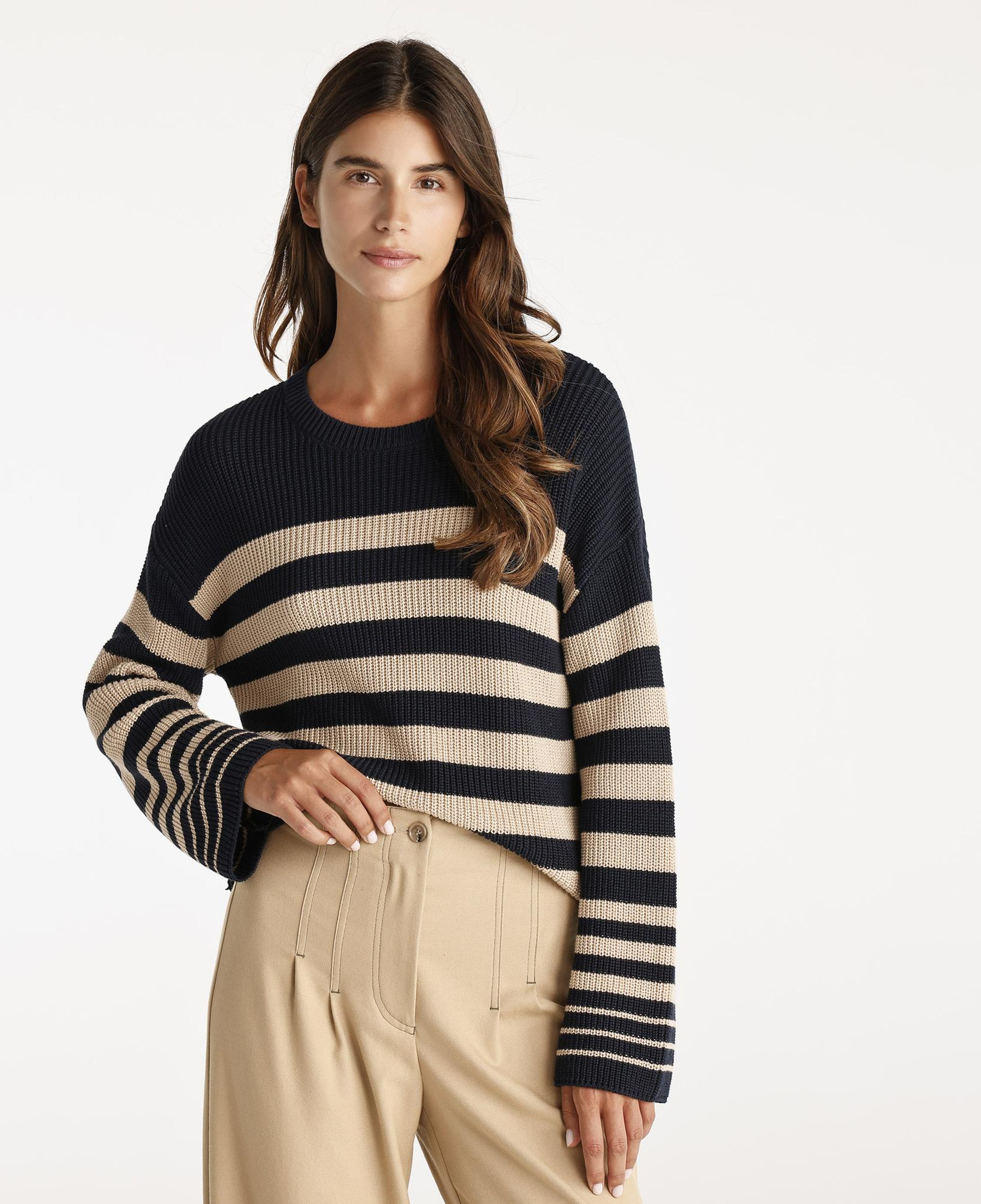 YARGICI Bisiklet Yakalı Geniş Kolu Kazak