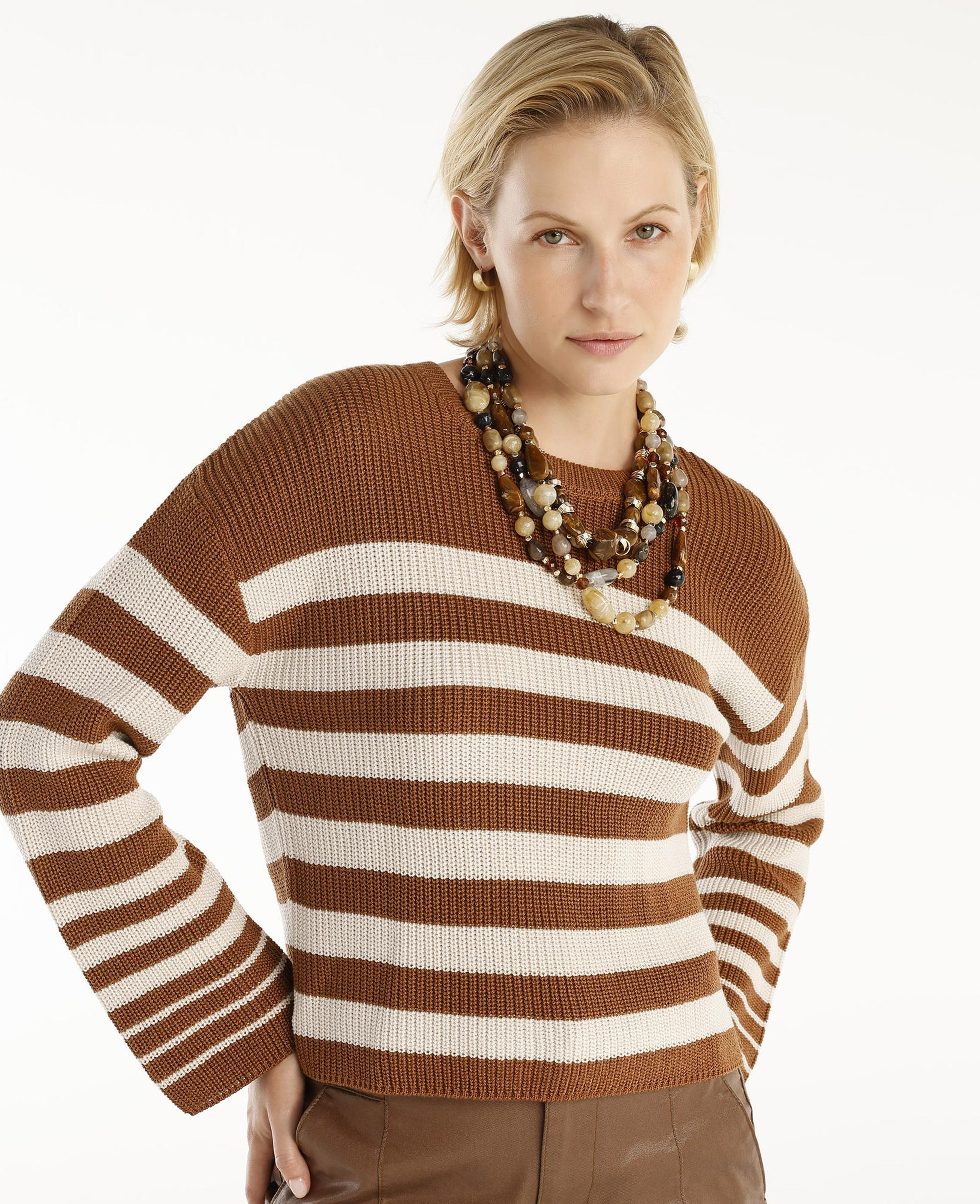 YARGICI Bisiklet Yakalı Geniş Kolu Kazak