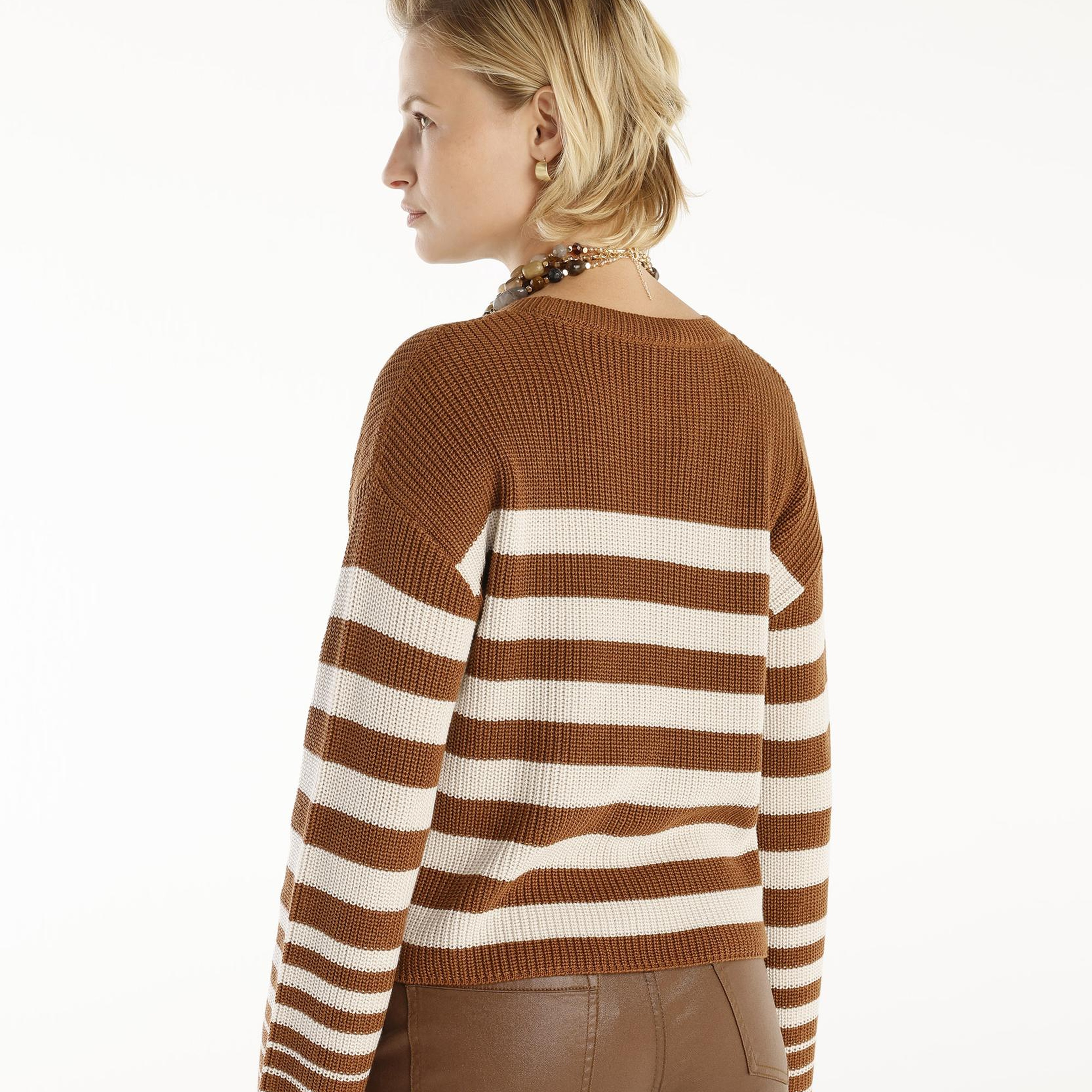 YARGICI Bisiklet Yakalı Geniş Kolu Kazak