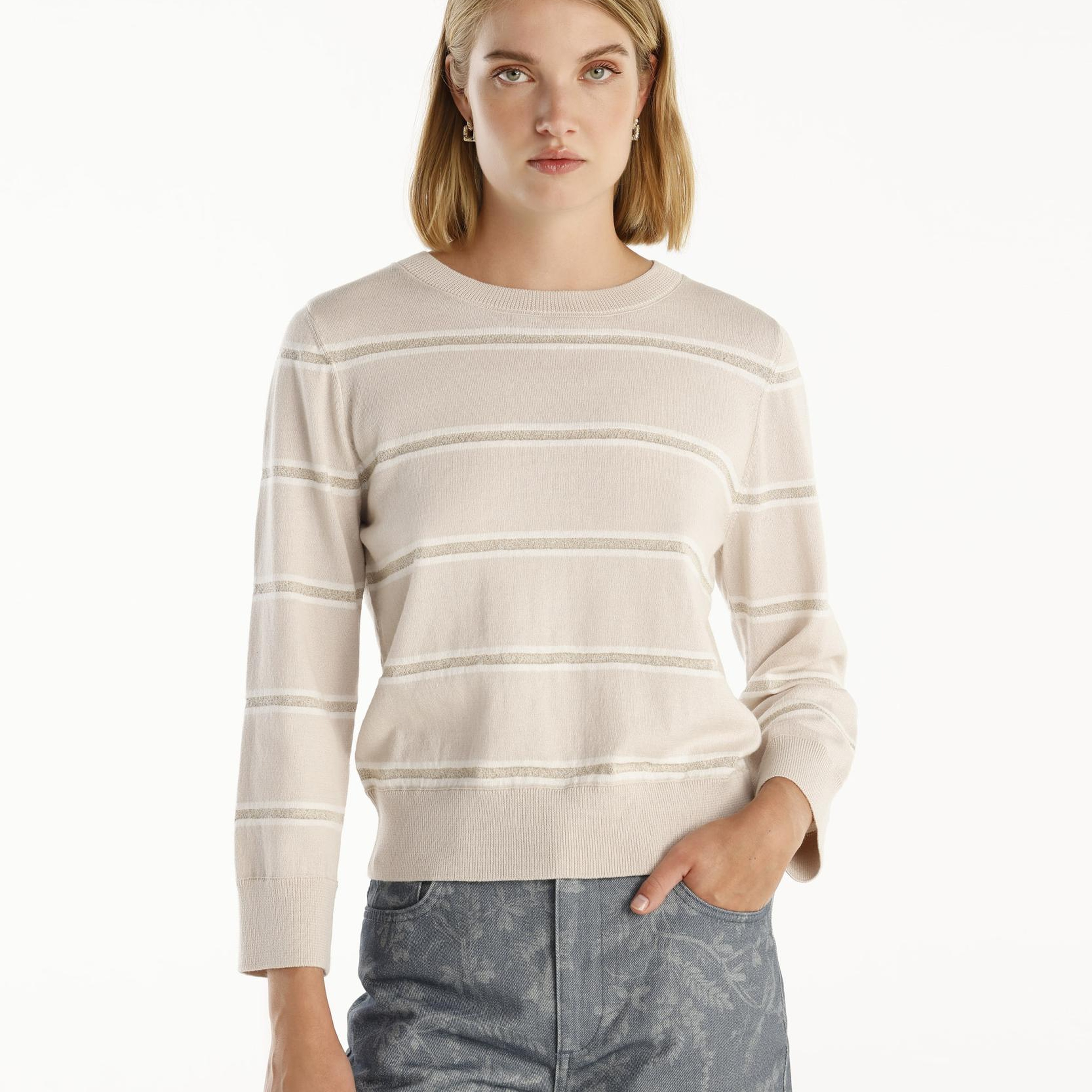 YARGICI Bisiklet Yaka Uzun Kollu Triko