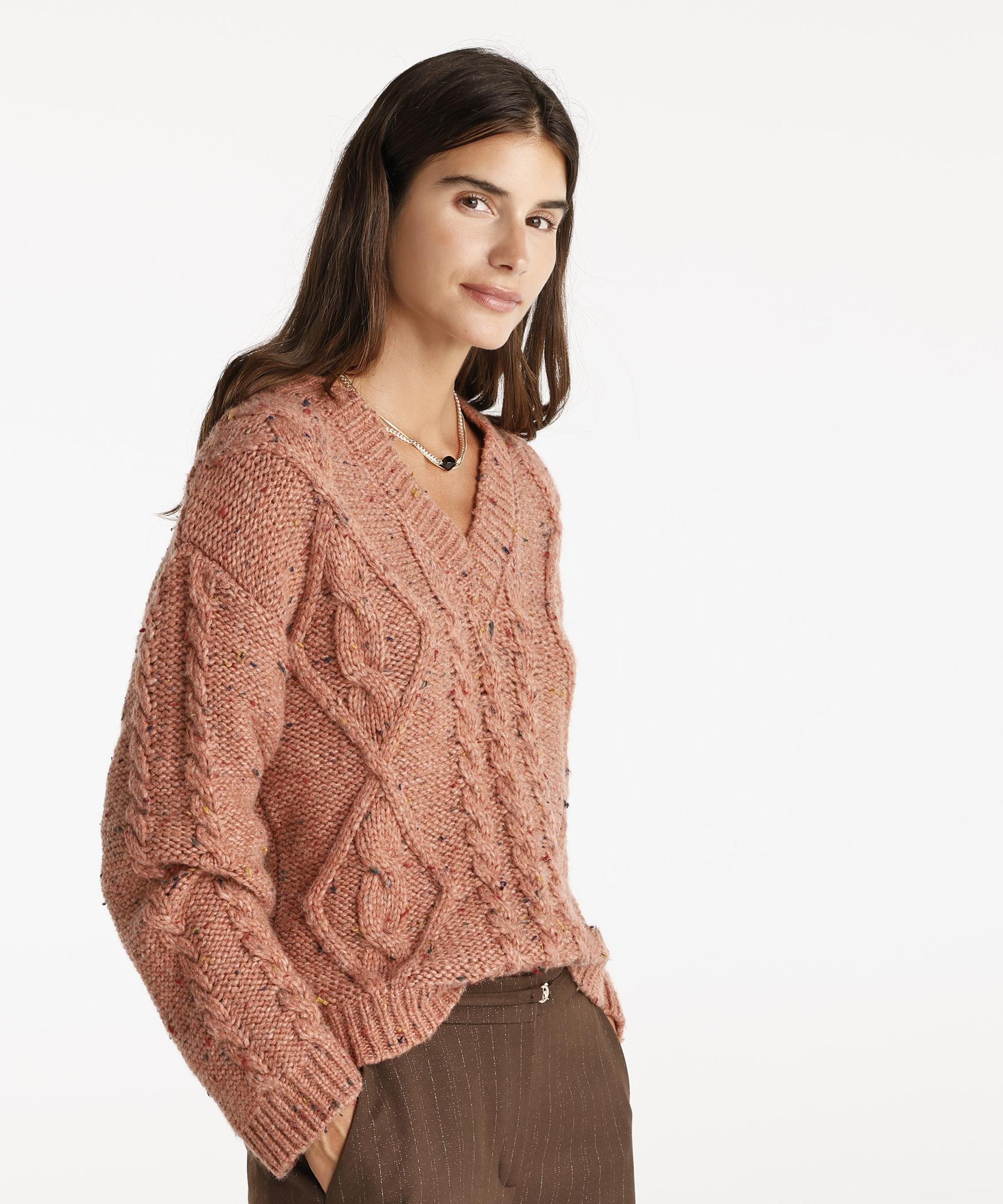 YARGICI V Yaka Oversıze Kazak