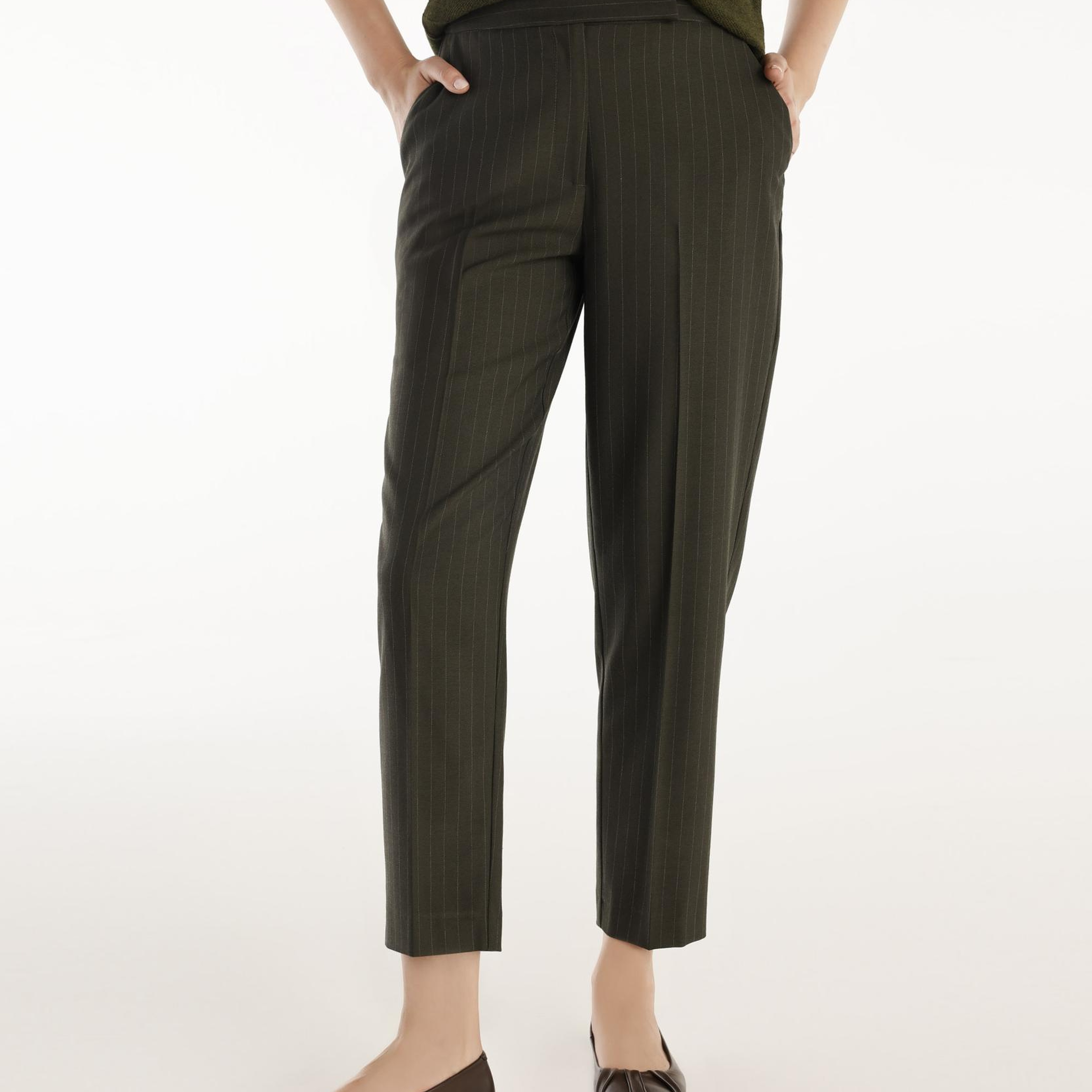 YARGICI Ütü Çizgili Pantolon