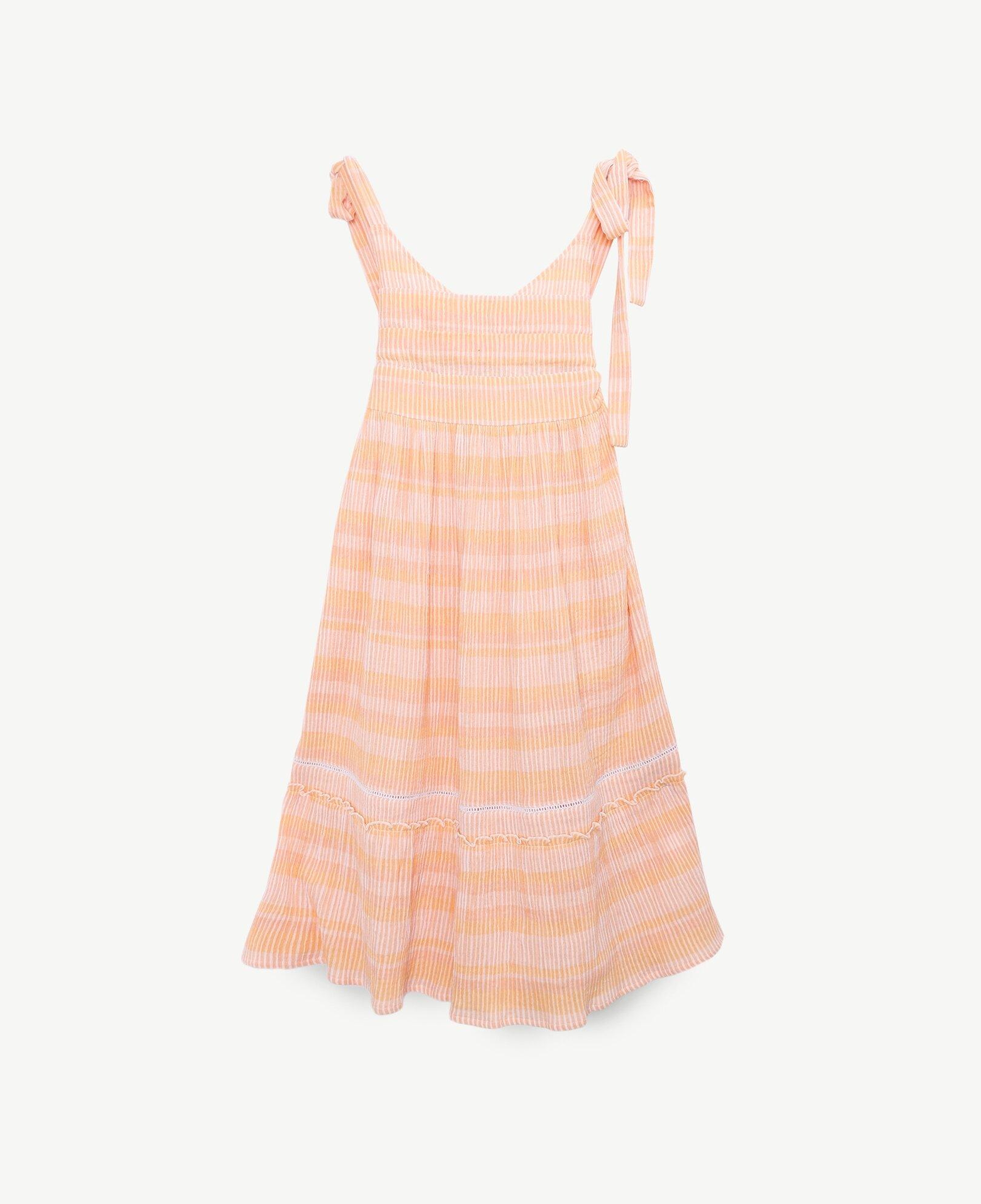 YARGICI Sırt Detaylı Uzun Elbise