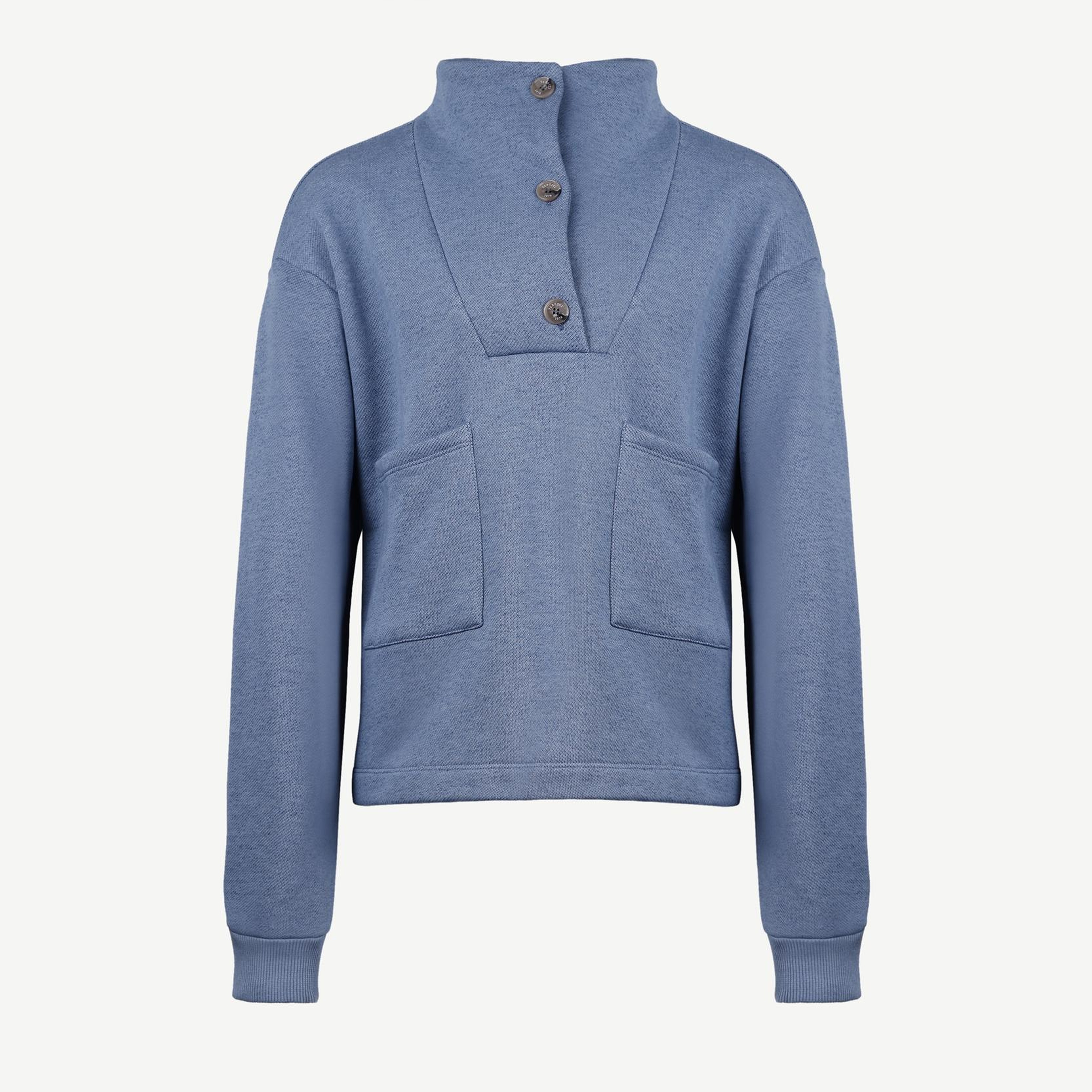 YARGICI Ön Cep Detaylı Dik Yakalı Sweatshirt