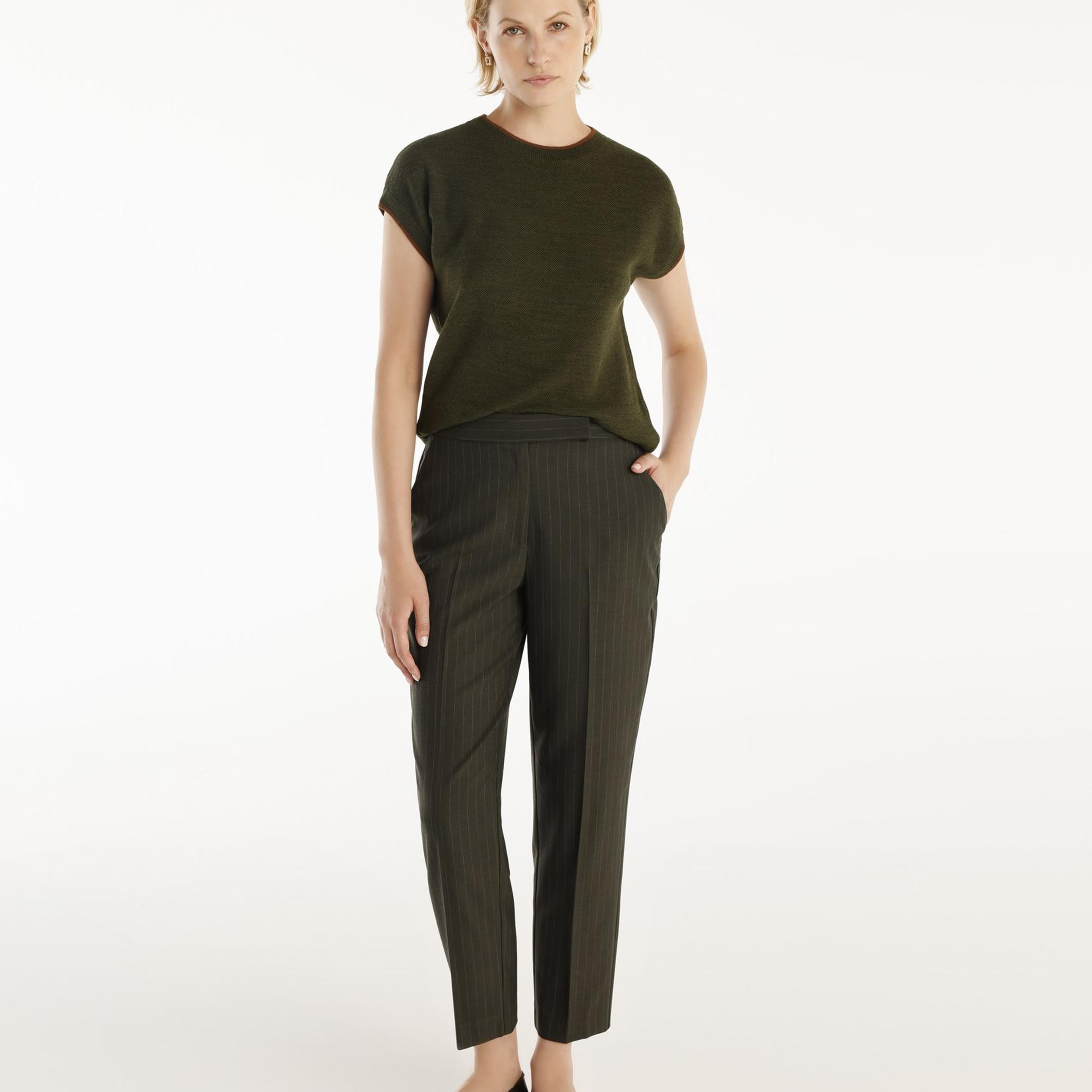 YARGICI Ütü Çizgili Pantolon