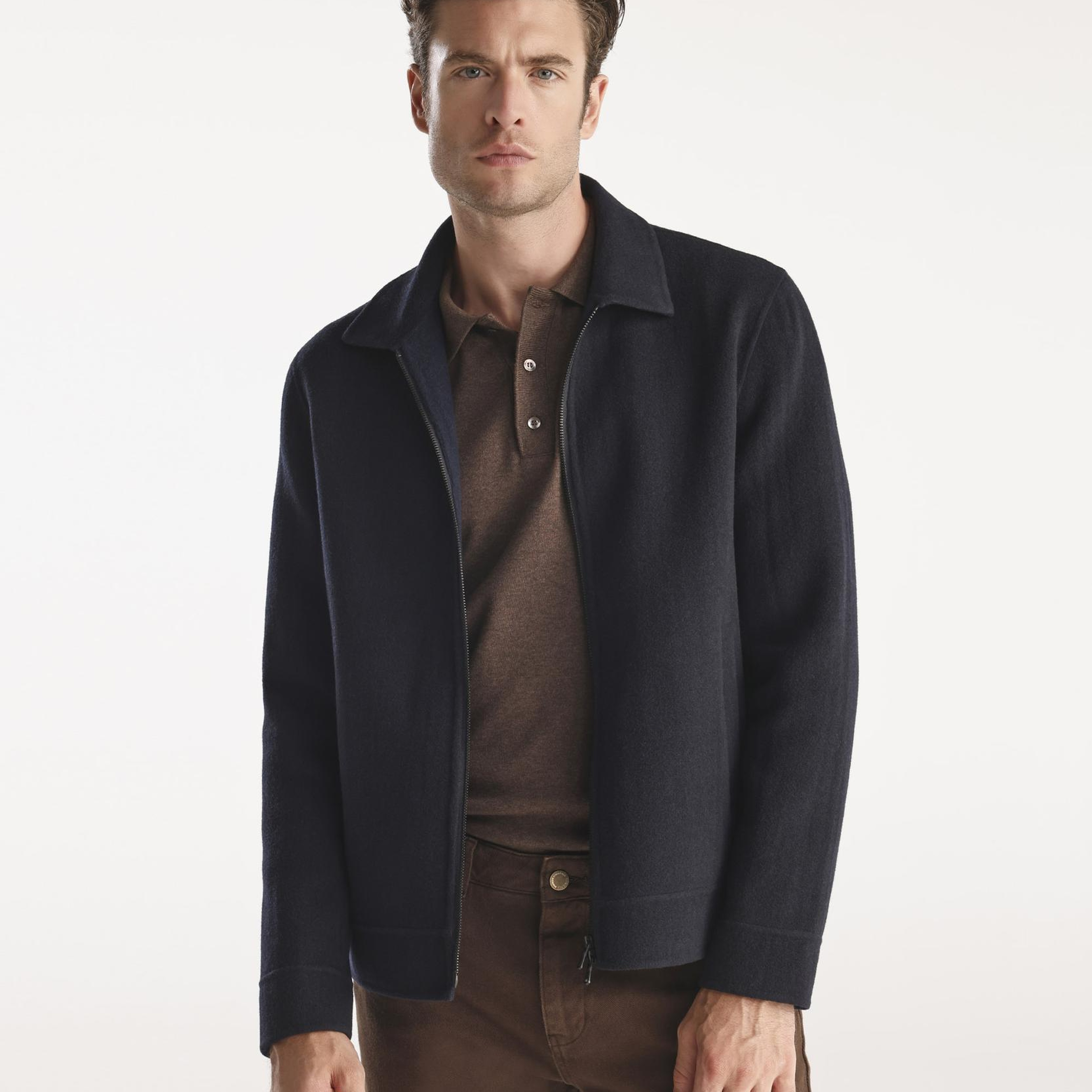 YARGICI Fermuarlı Erkek Mont