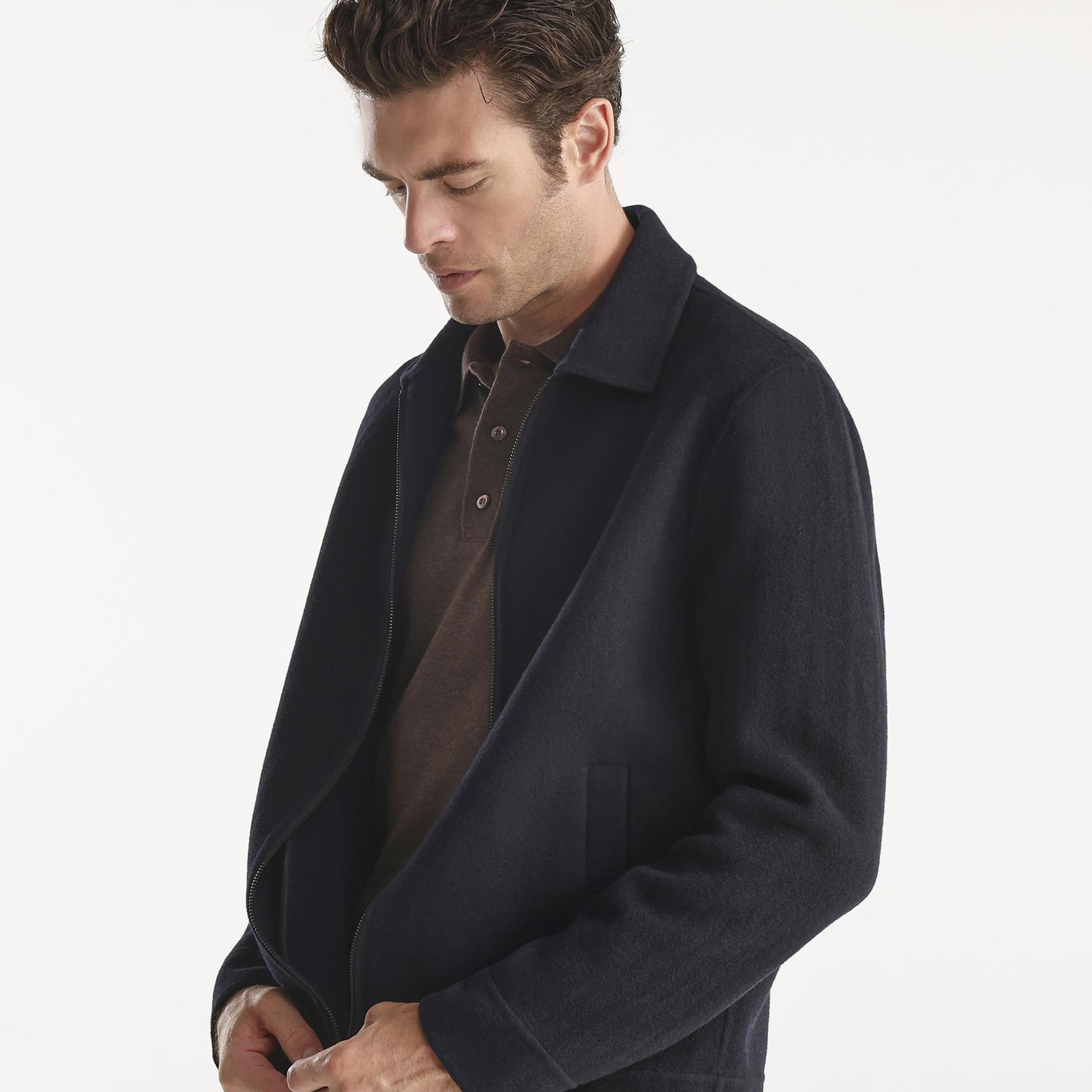 YARGICI Fermuarlı Erkek Mont