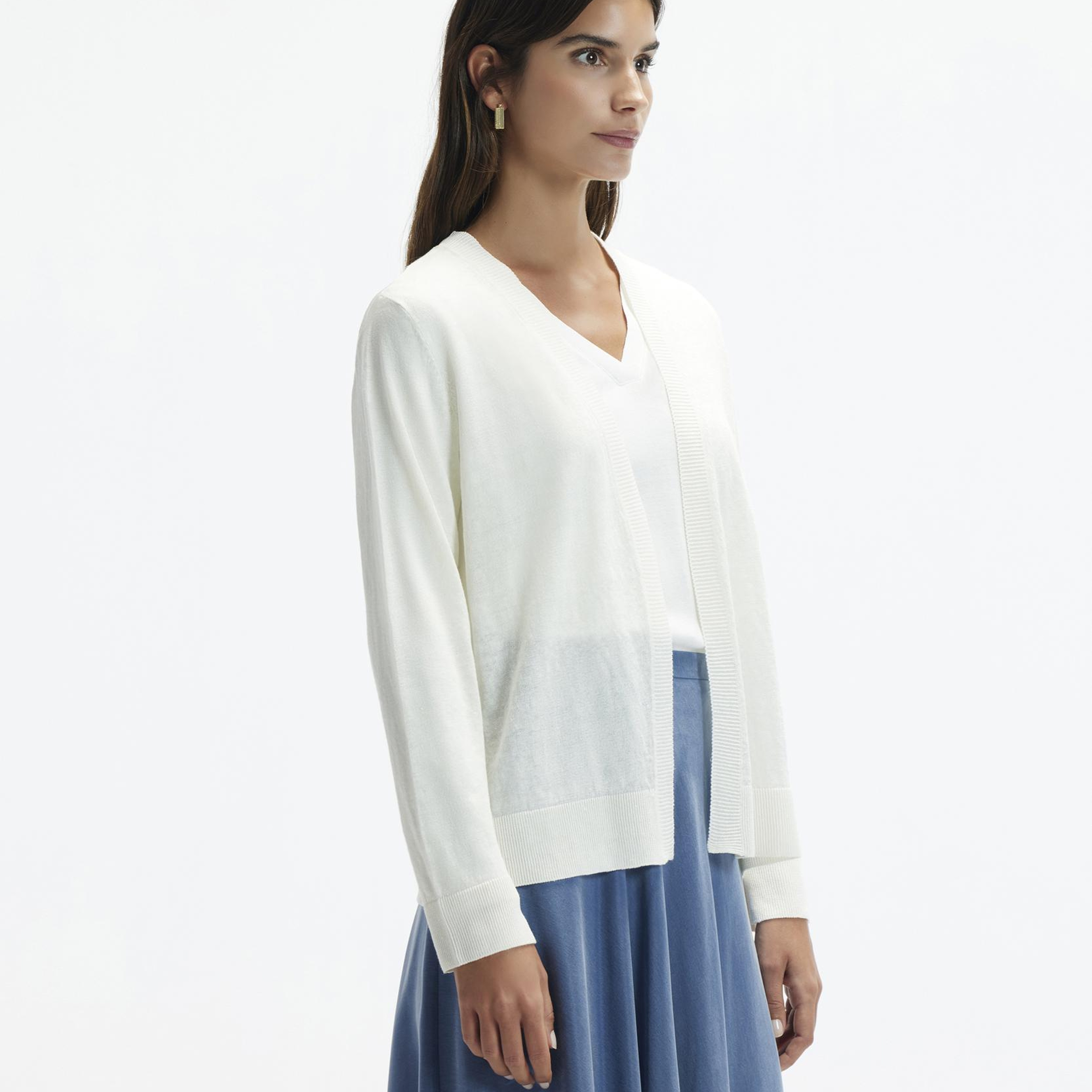 YARGICI V Yaka Triko Hırka