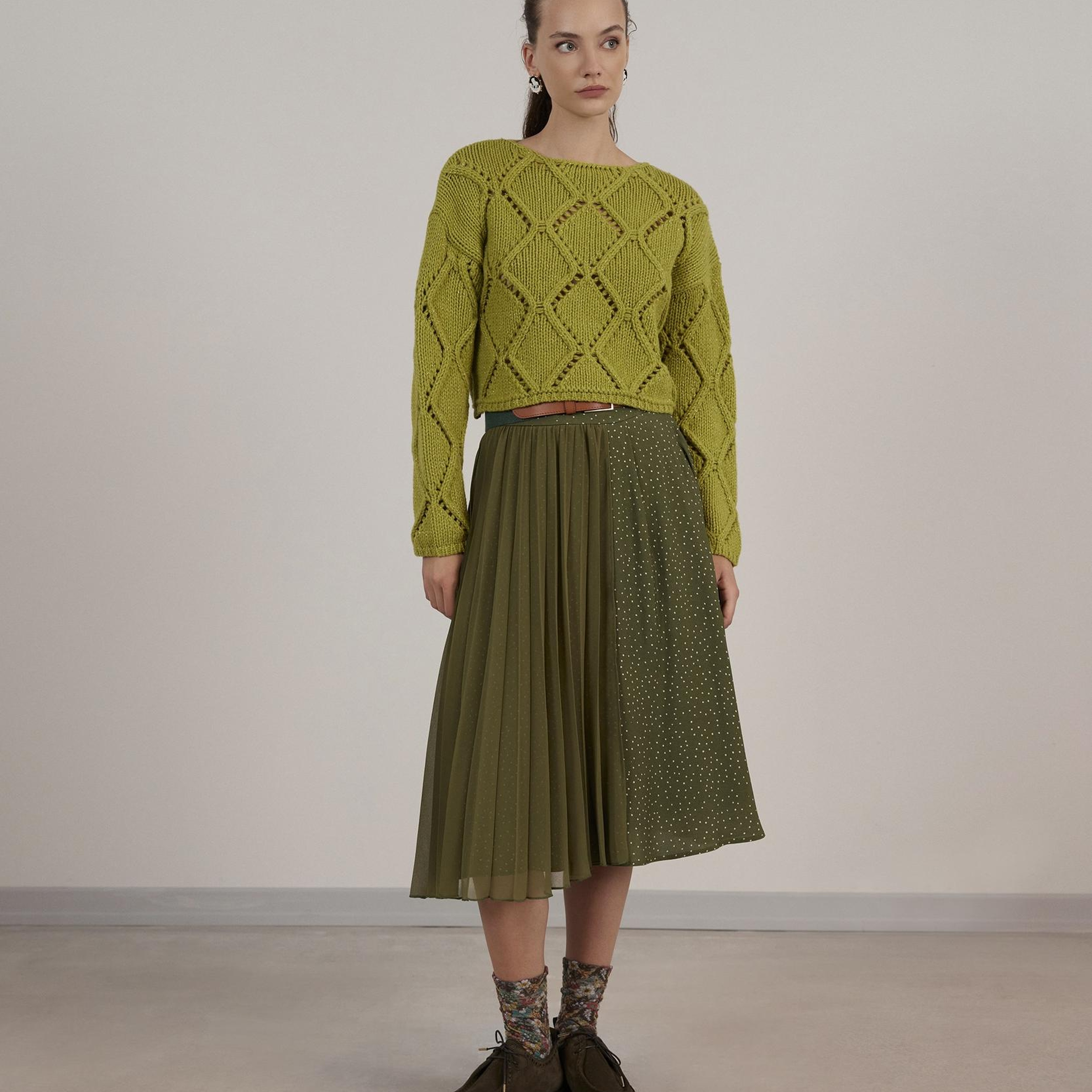 YARGICI Uzun Kollu Bisiklet Yakalı Triko