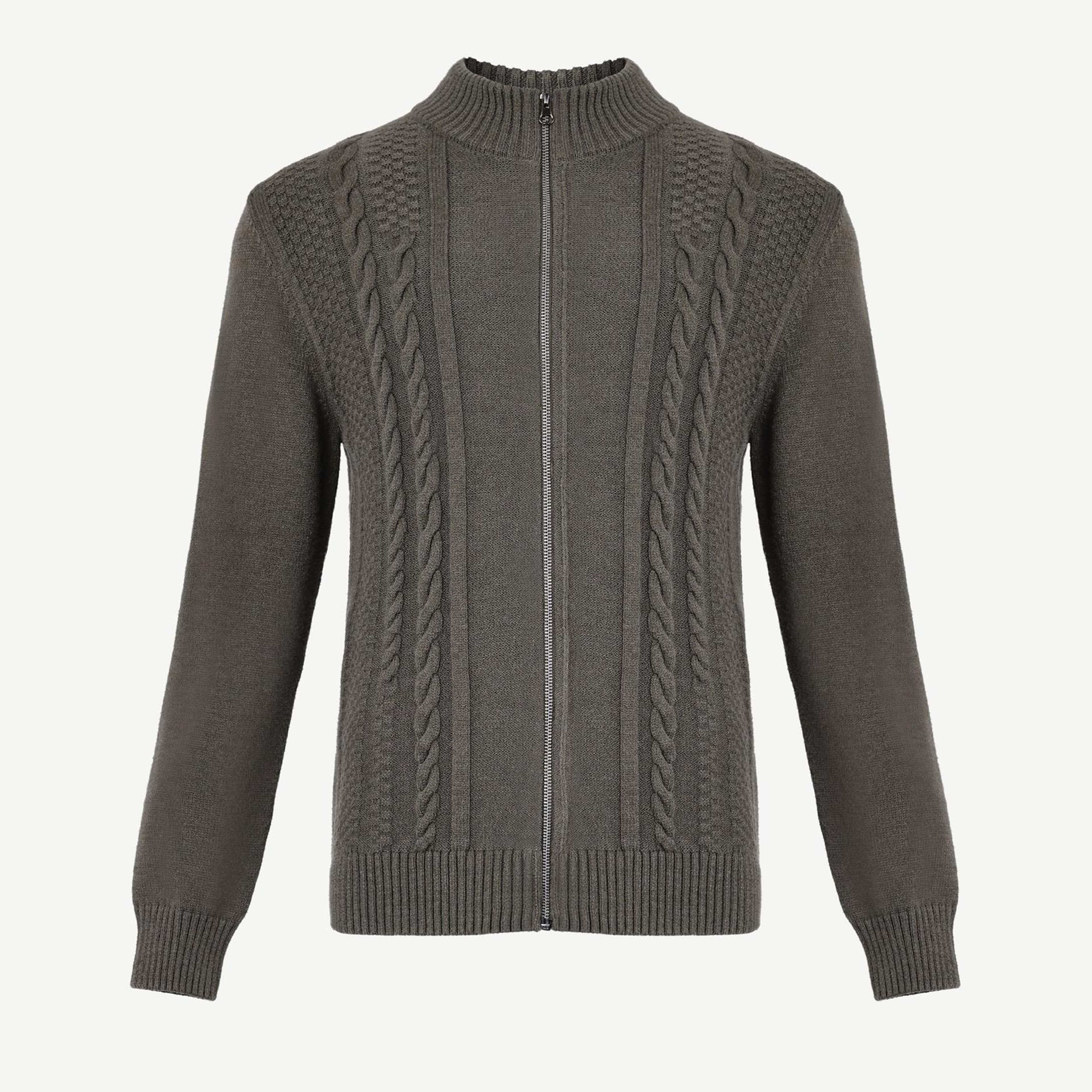 YARGICI Fermuarlı Triko Hırka