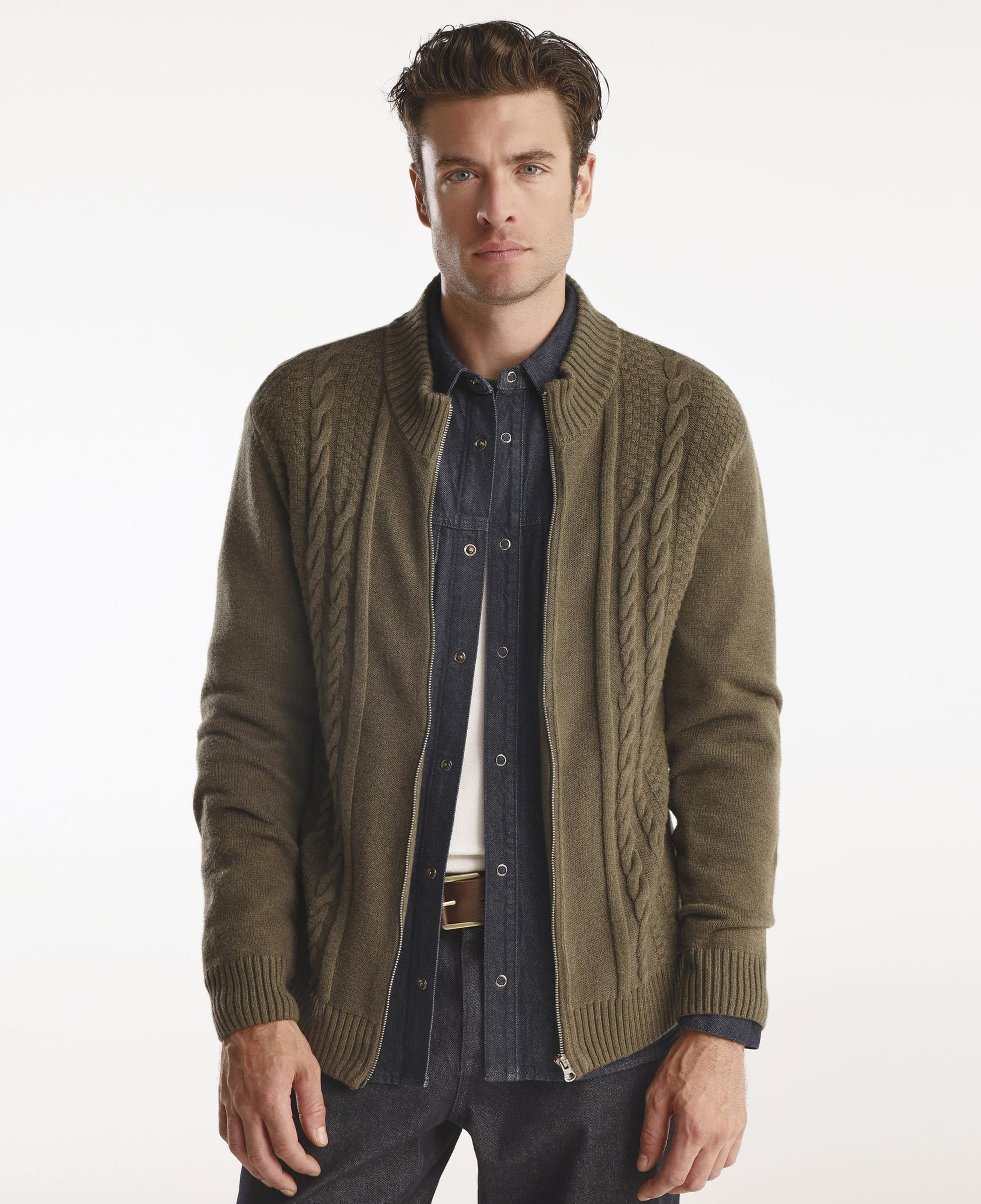 YARGICI Fermuarlı Triko Hırka