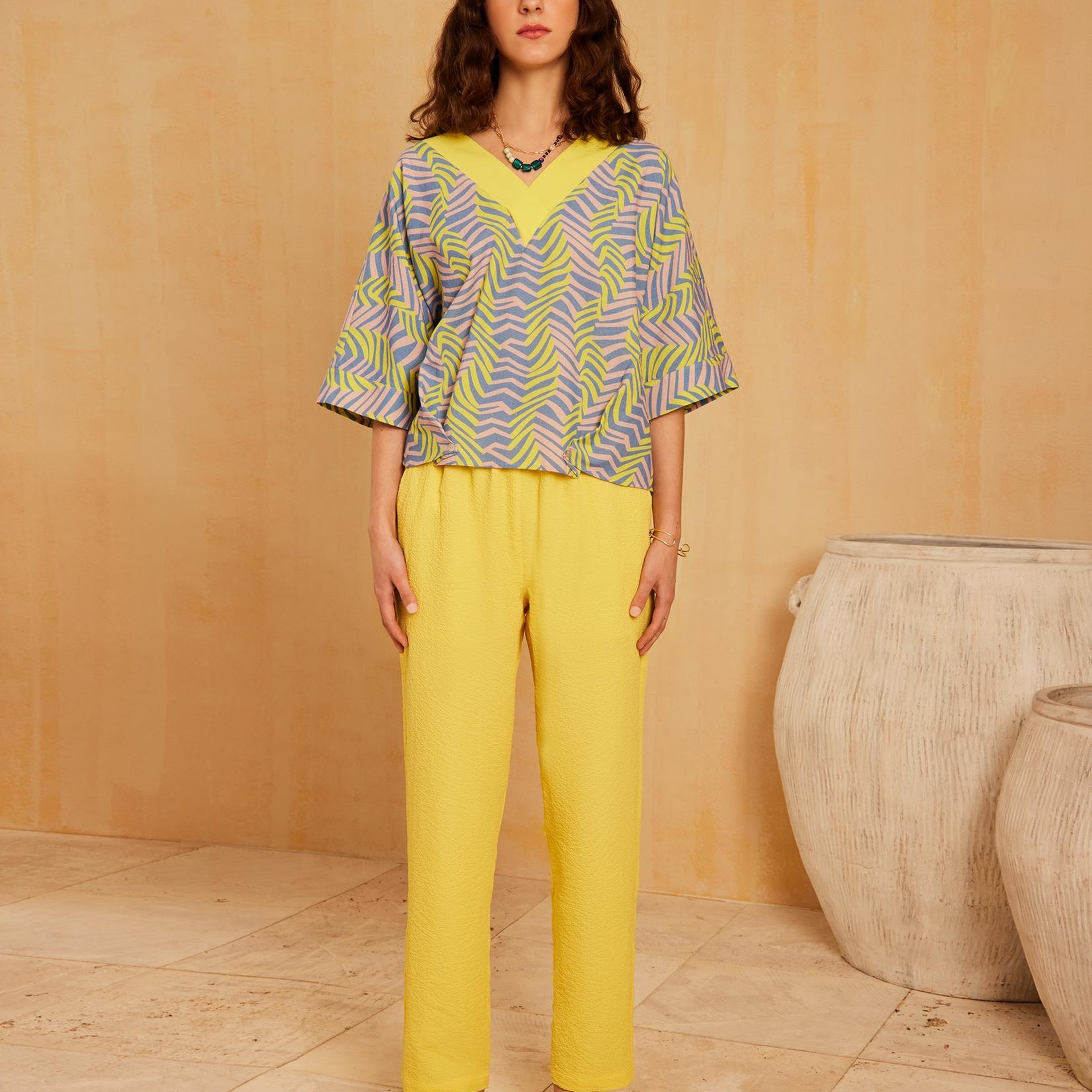 YARGICI Lastik Detaylı Pantolon