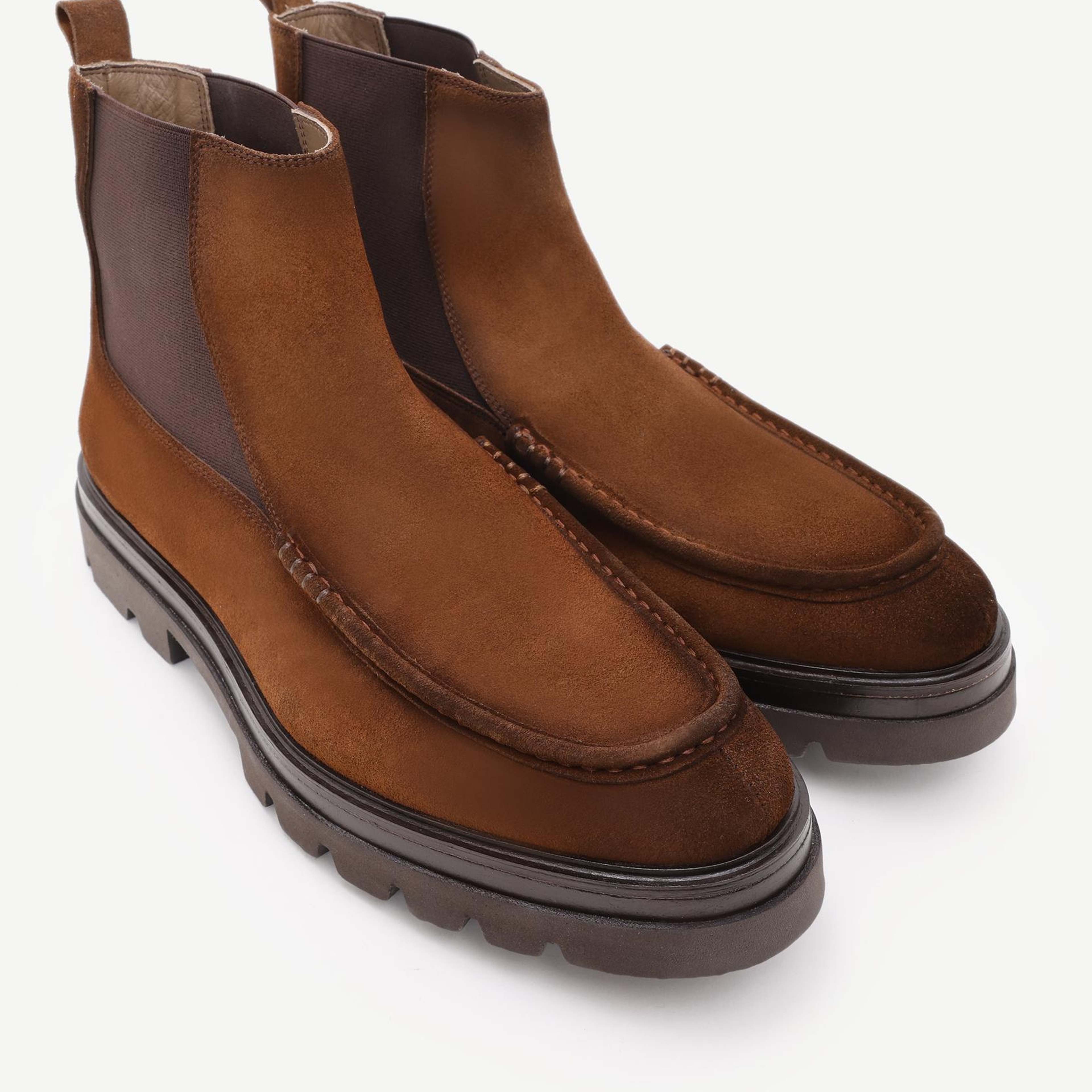 YARGICI Retro Görünümlü Lastikli Deri Bot