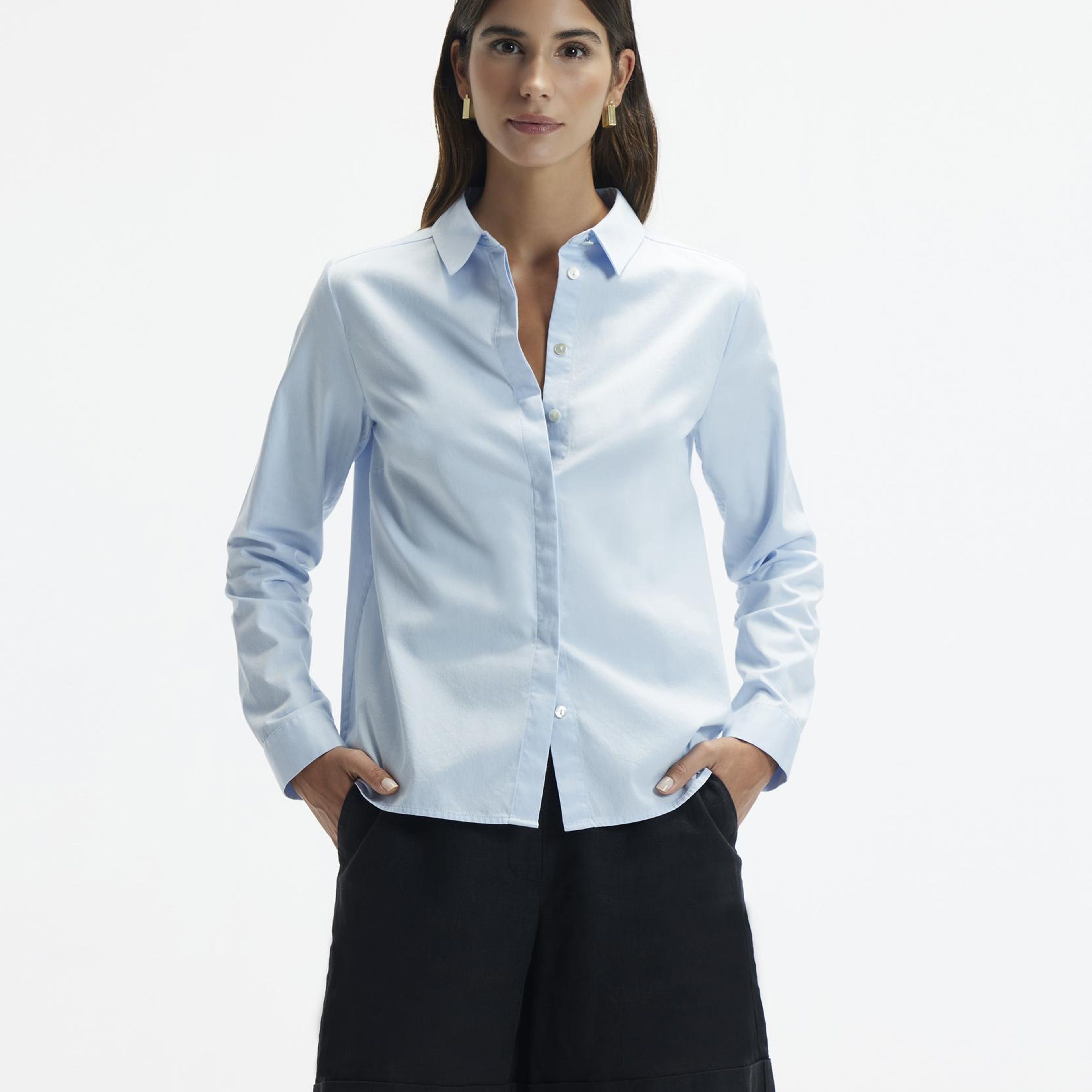 YARGICI Uzun Kollu Düz Kesim Gömlek