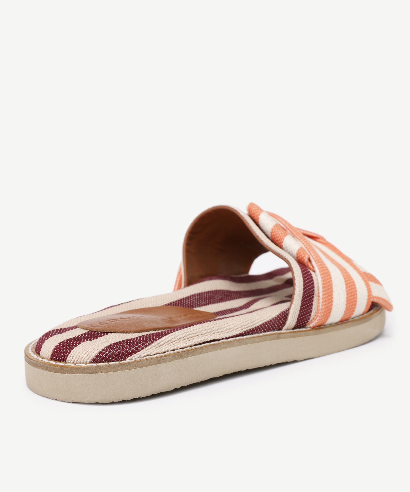 YARGICI Konforlu Çizgili Terlik