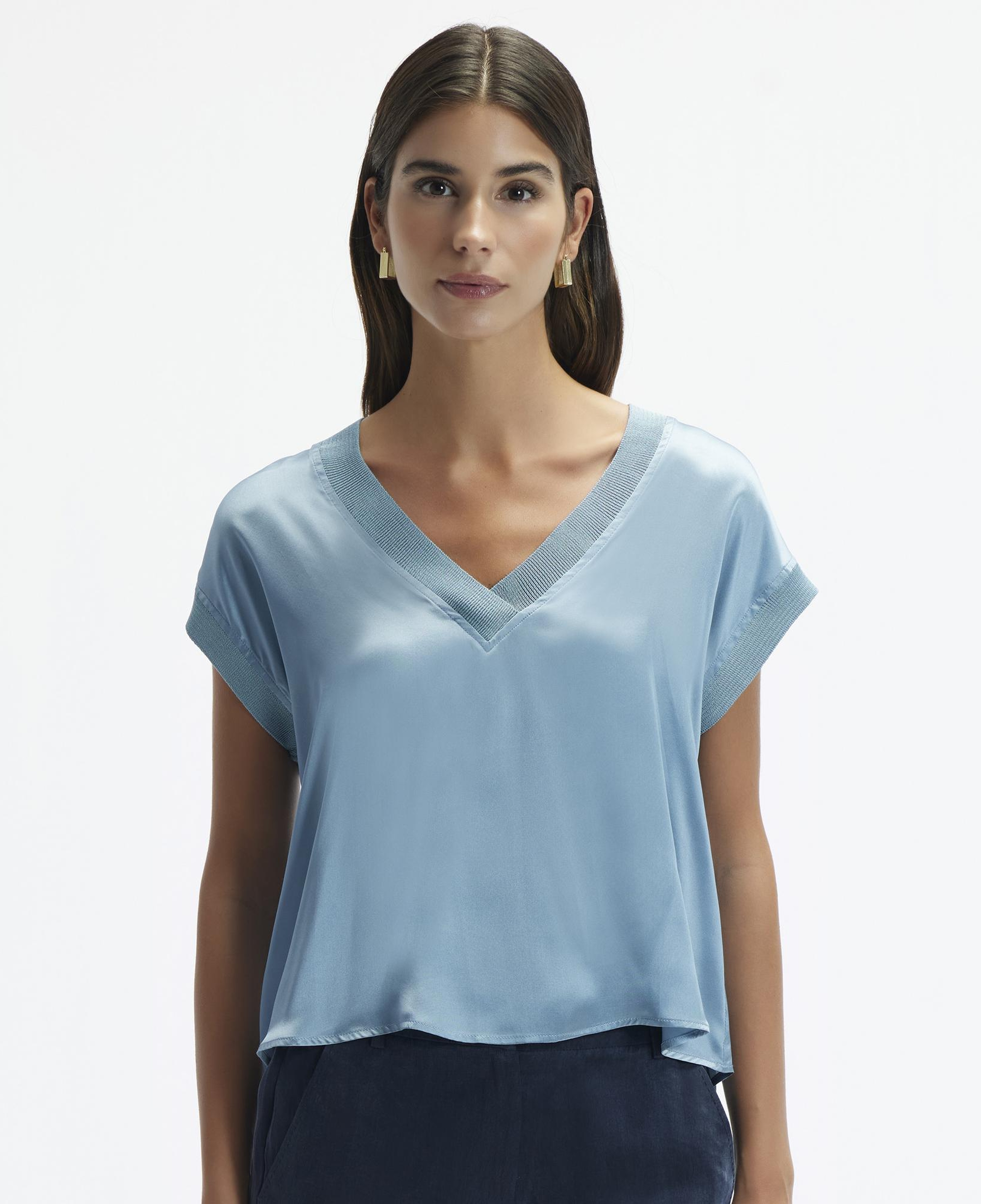 YARGICI V Yakalı Bluz