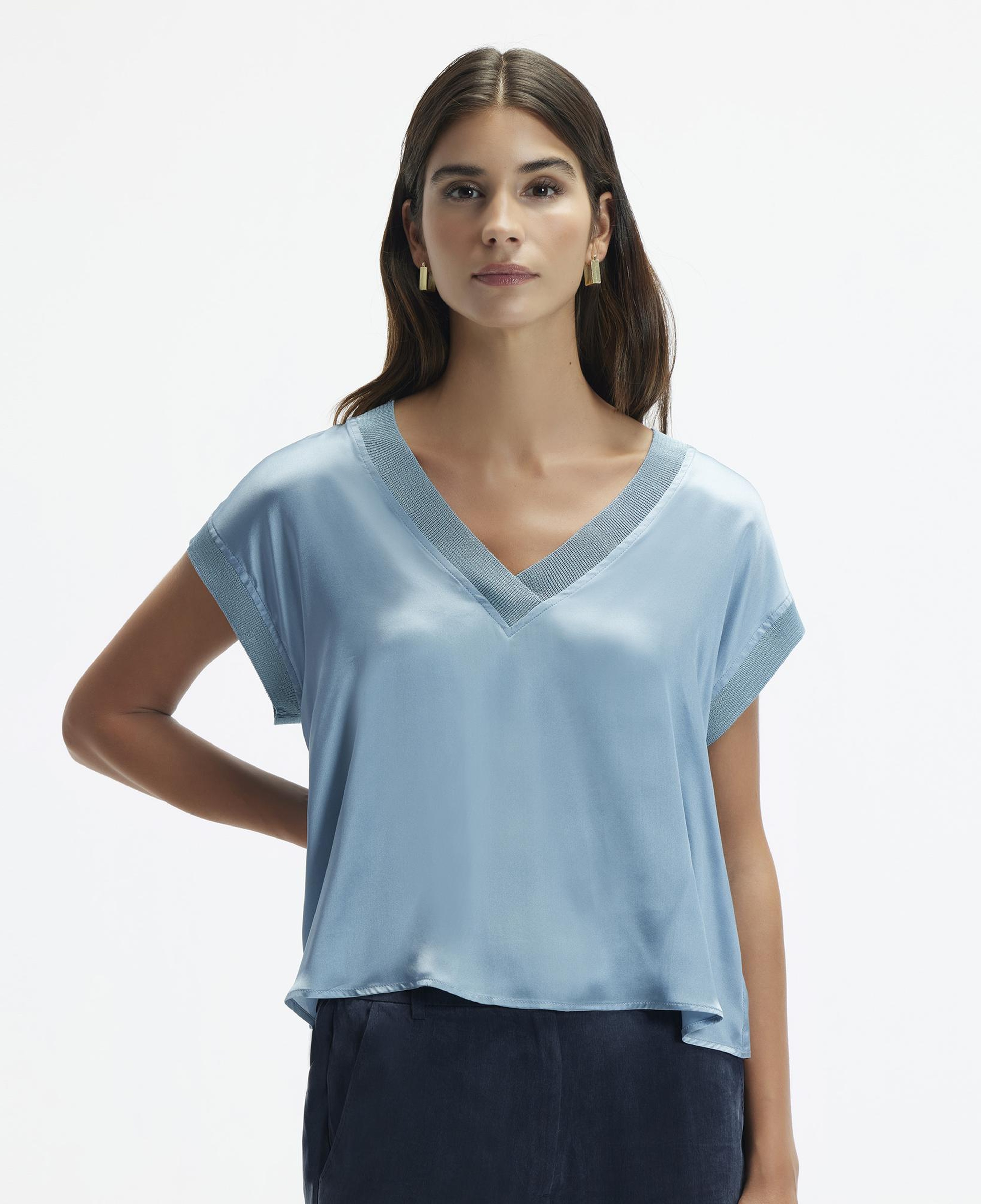 YARGICI V Yakalı Bluz