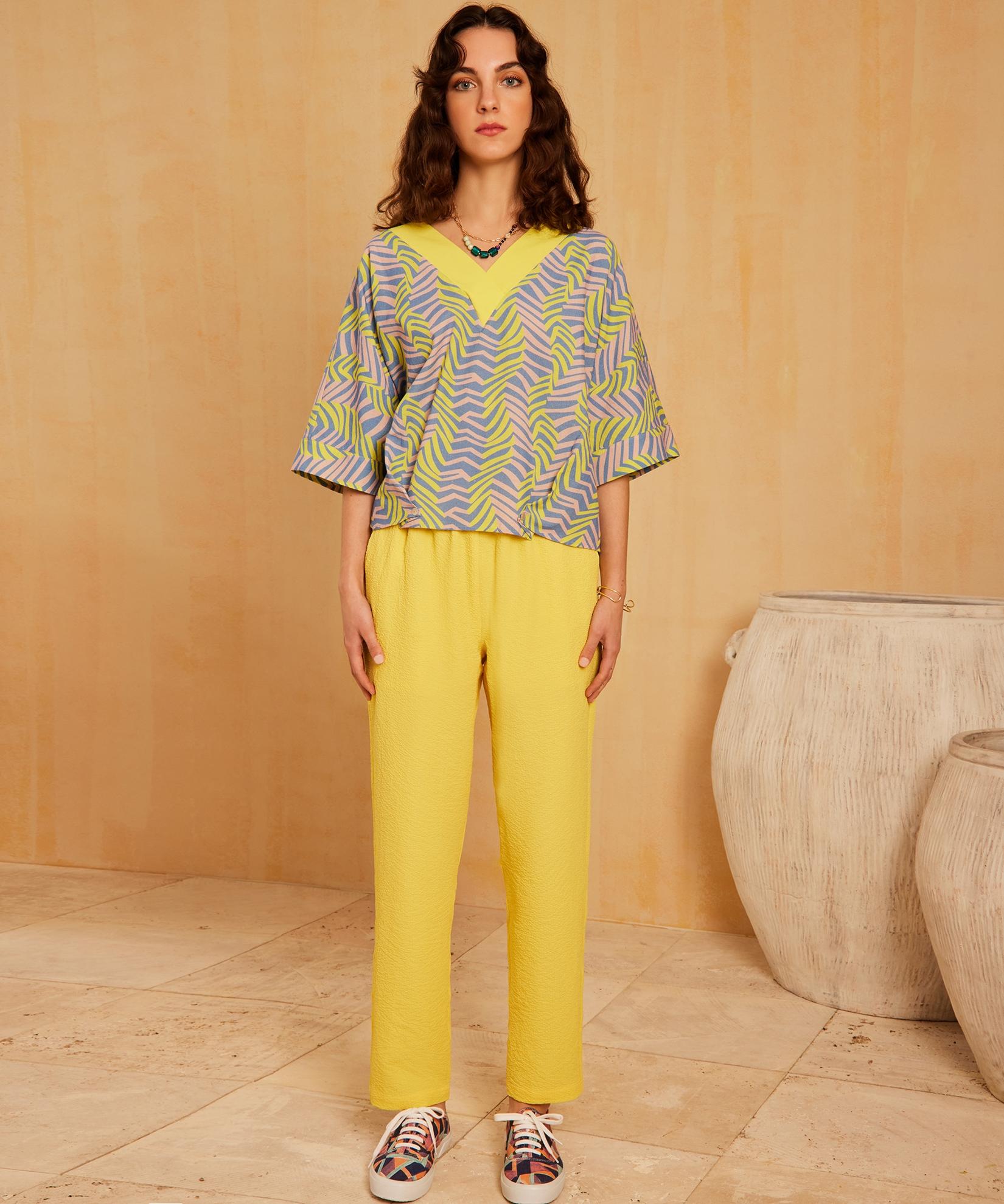 YARGICI Lastik Detaylı Pantolon